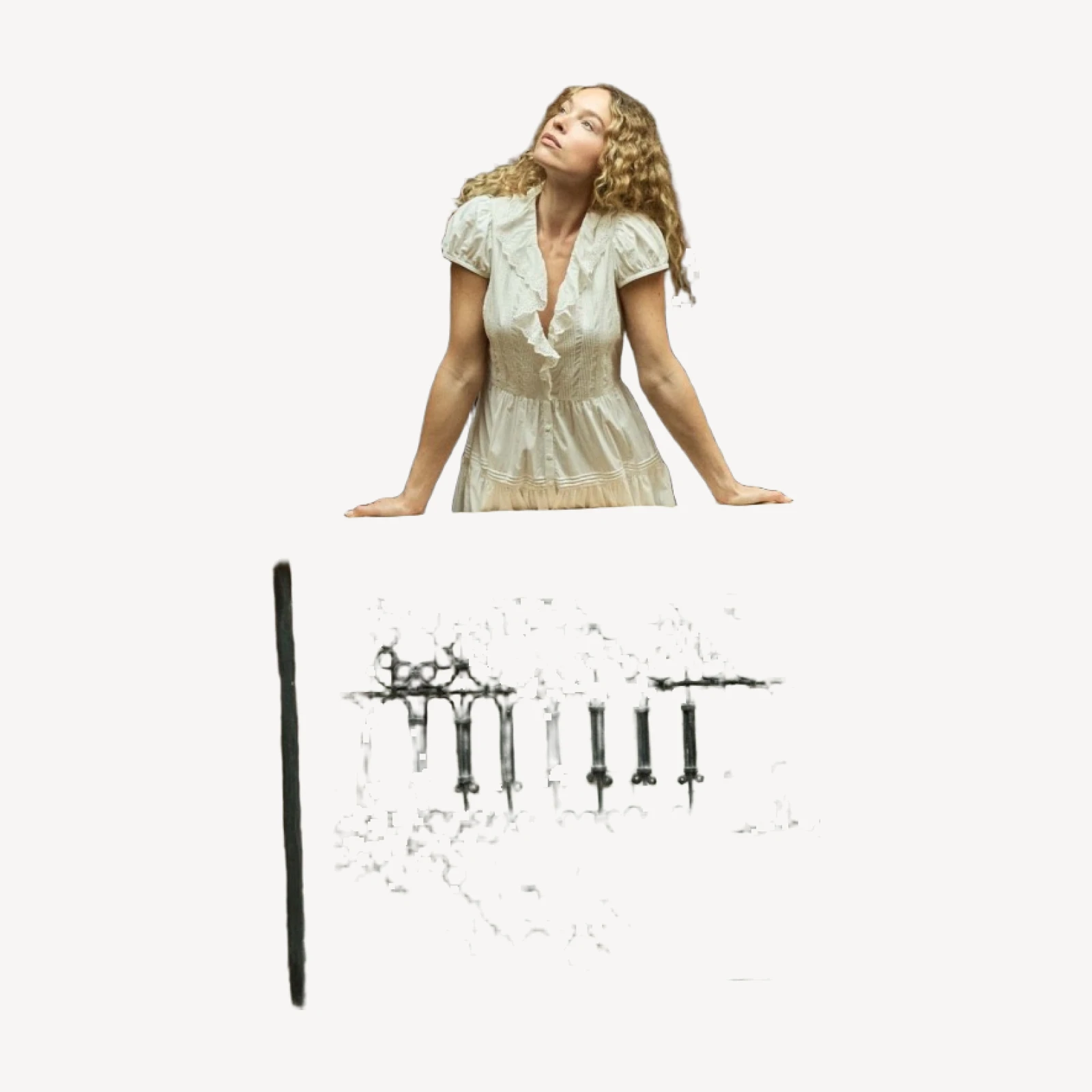 ELIETTE DRESS -- SALT