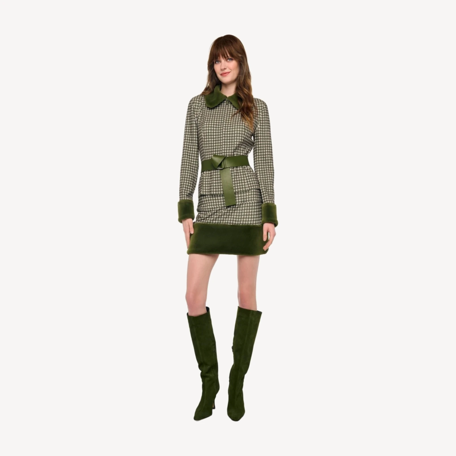 STRAIGHT MINI SKIRT WITH COMBO