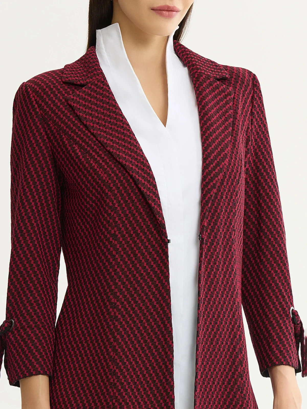 Tailored Tie Cuff Knit Jacket, photo 4
