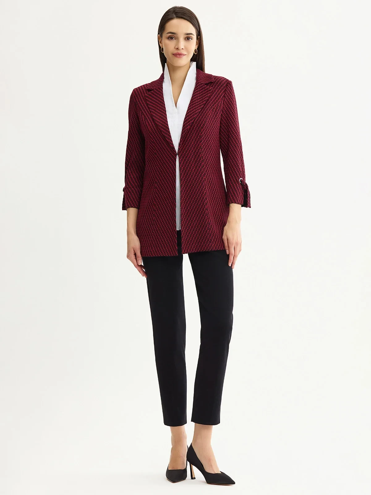 Tailored Tie Cuff Knit Jacket, photo 5