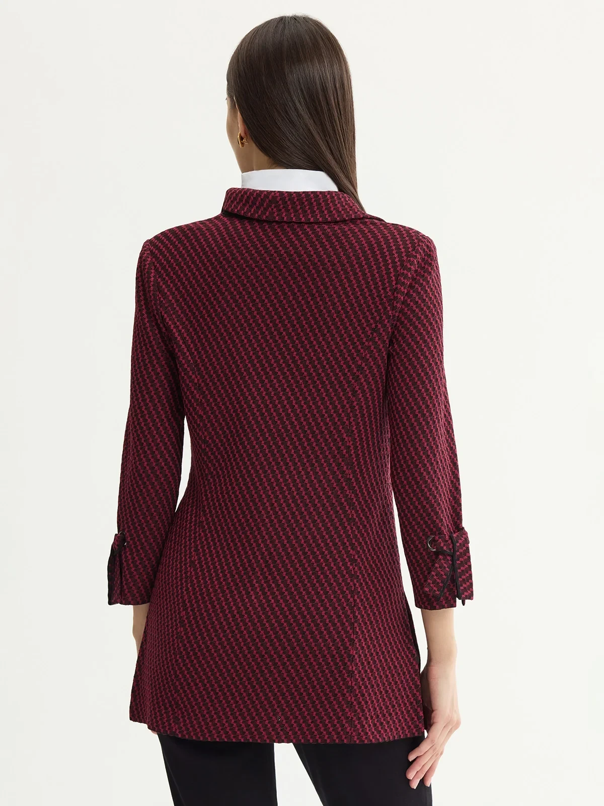 Tailored Tie Cuff Knit Jacket, photo 6