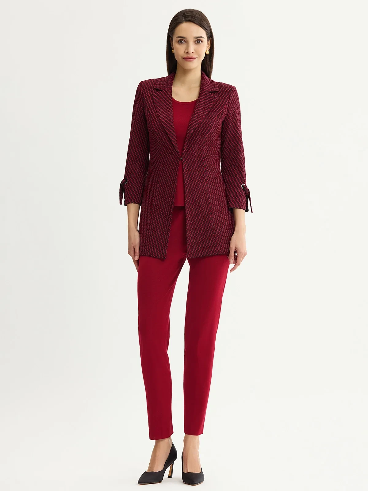 Tailored Tie Cuff Knit Jacket, photo 7