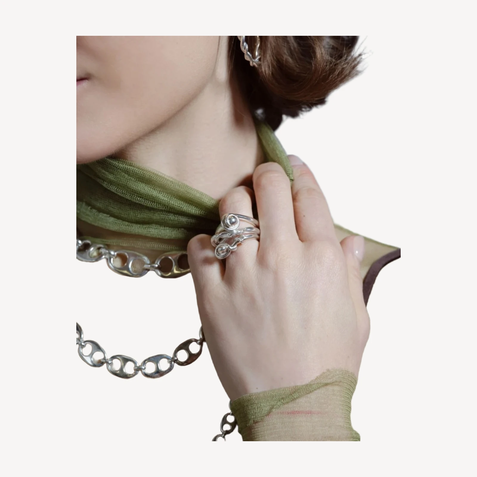 Ophiolite Ring - Sterling Silver
