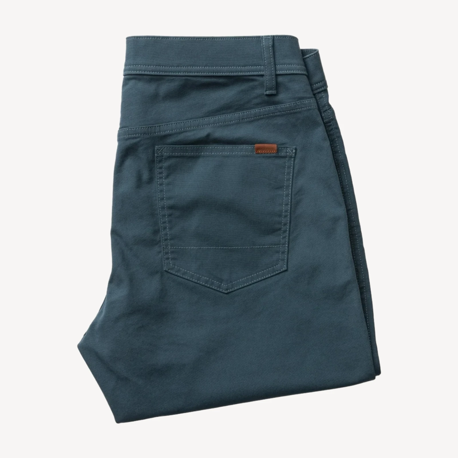 Classic Fit Pinpoint Canvas Five-Pocket - Midnight Navy