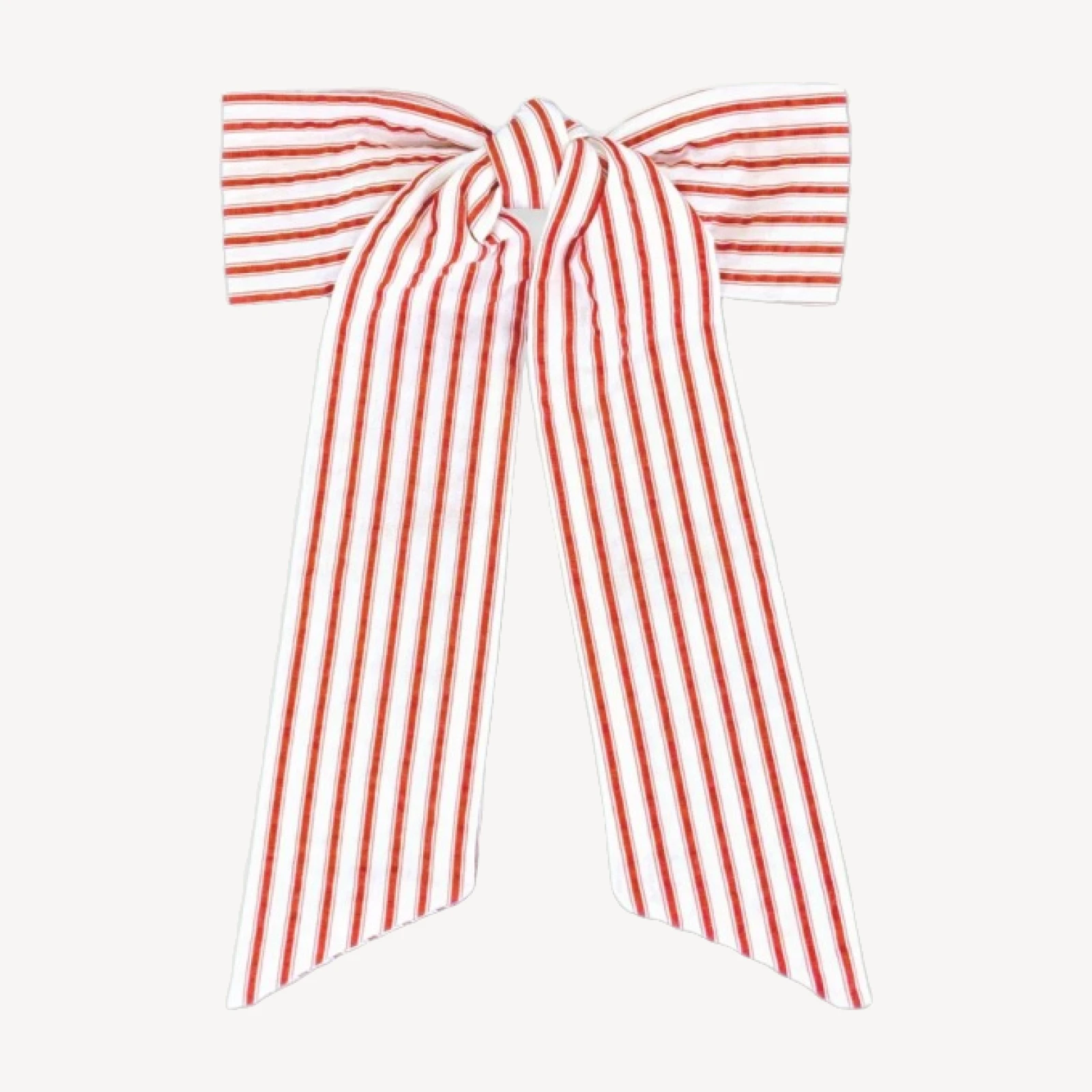 The Belle Bow - Red Ticking Stripe