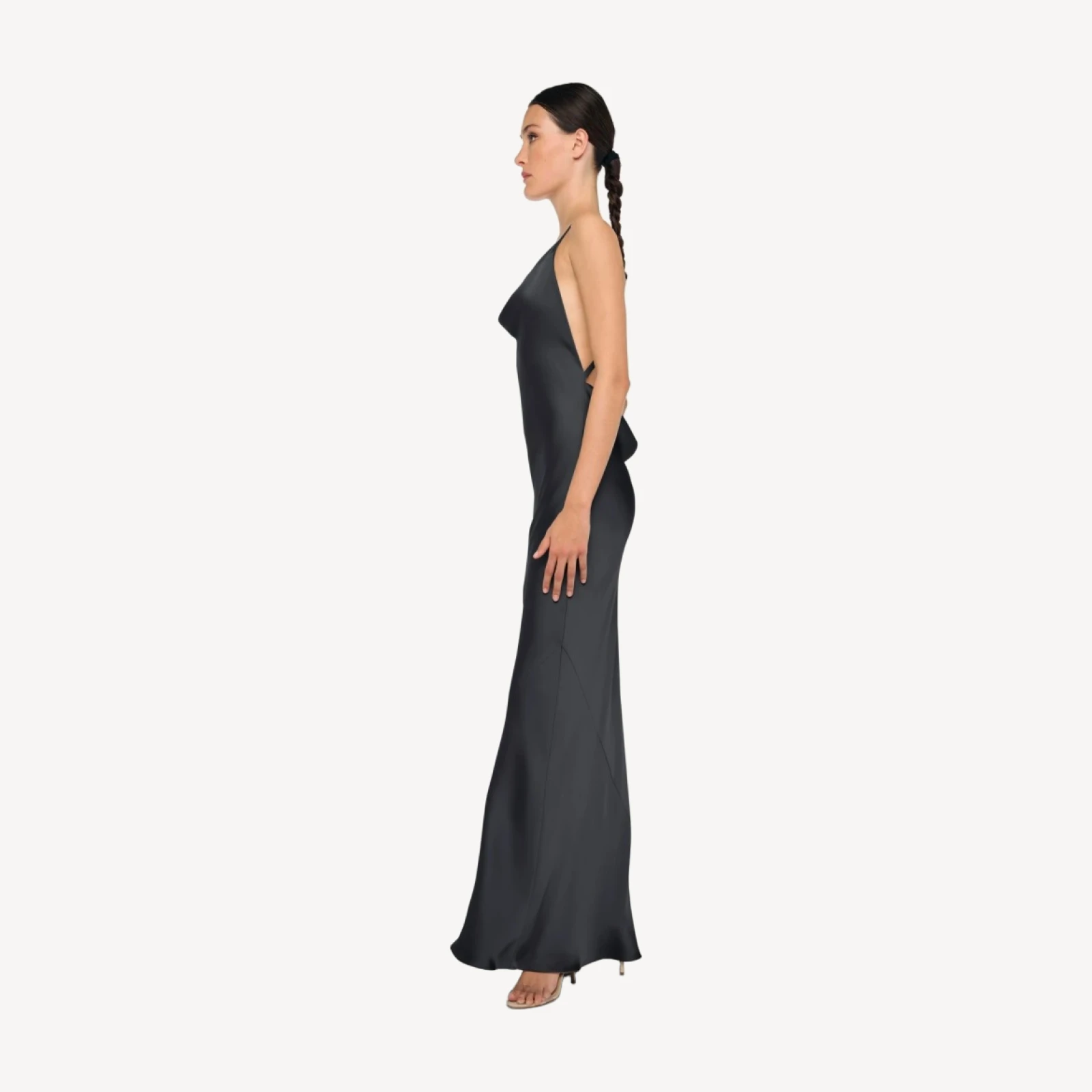 CROSS BACK BIAS GOWN