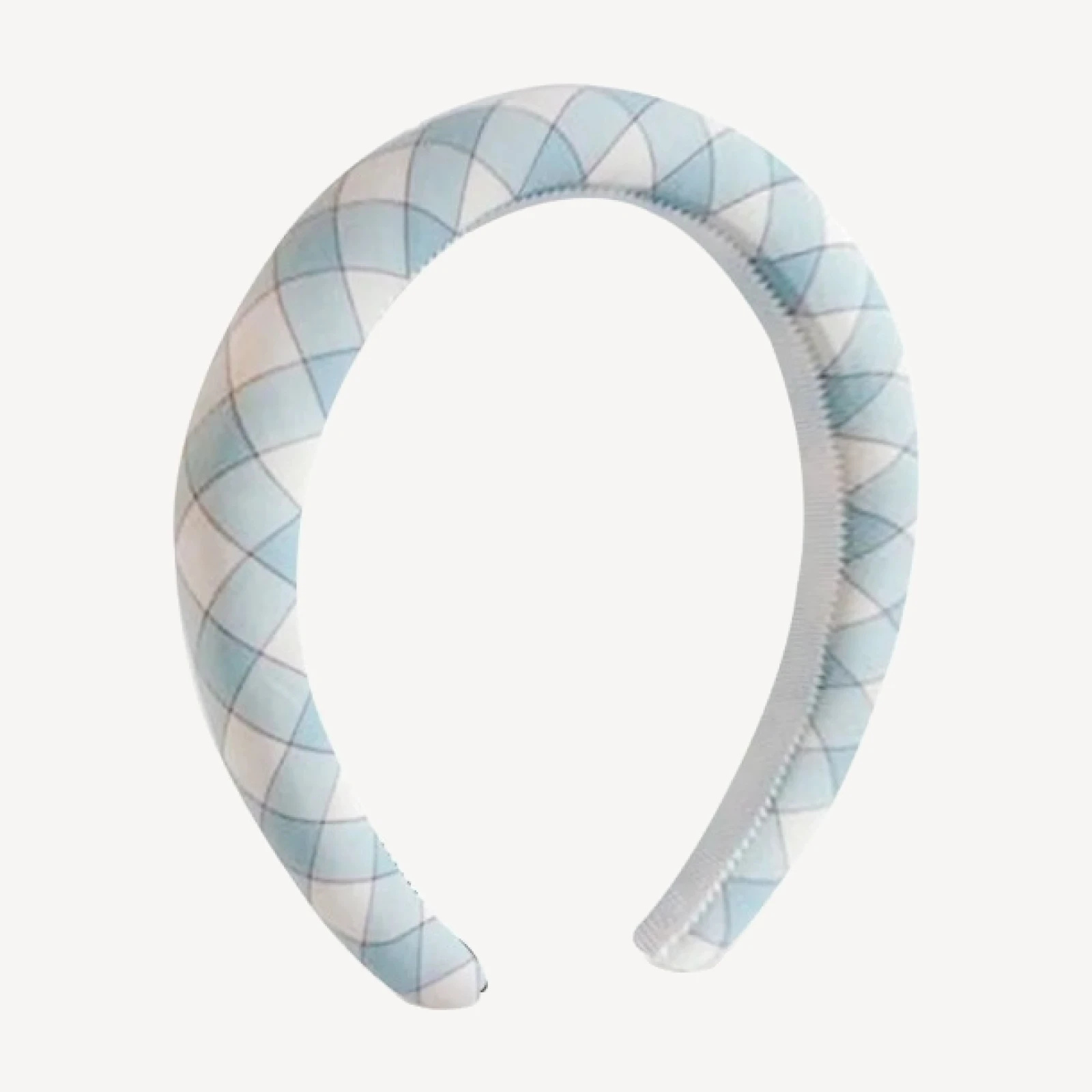 The Cleo Headband - Blue/Red Gingham