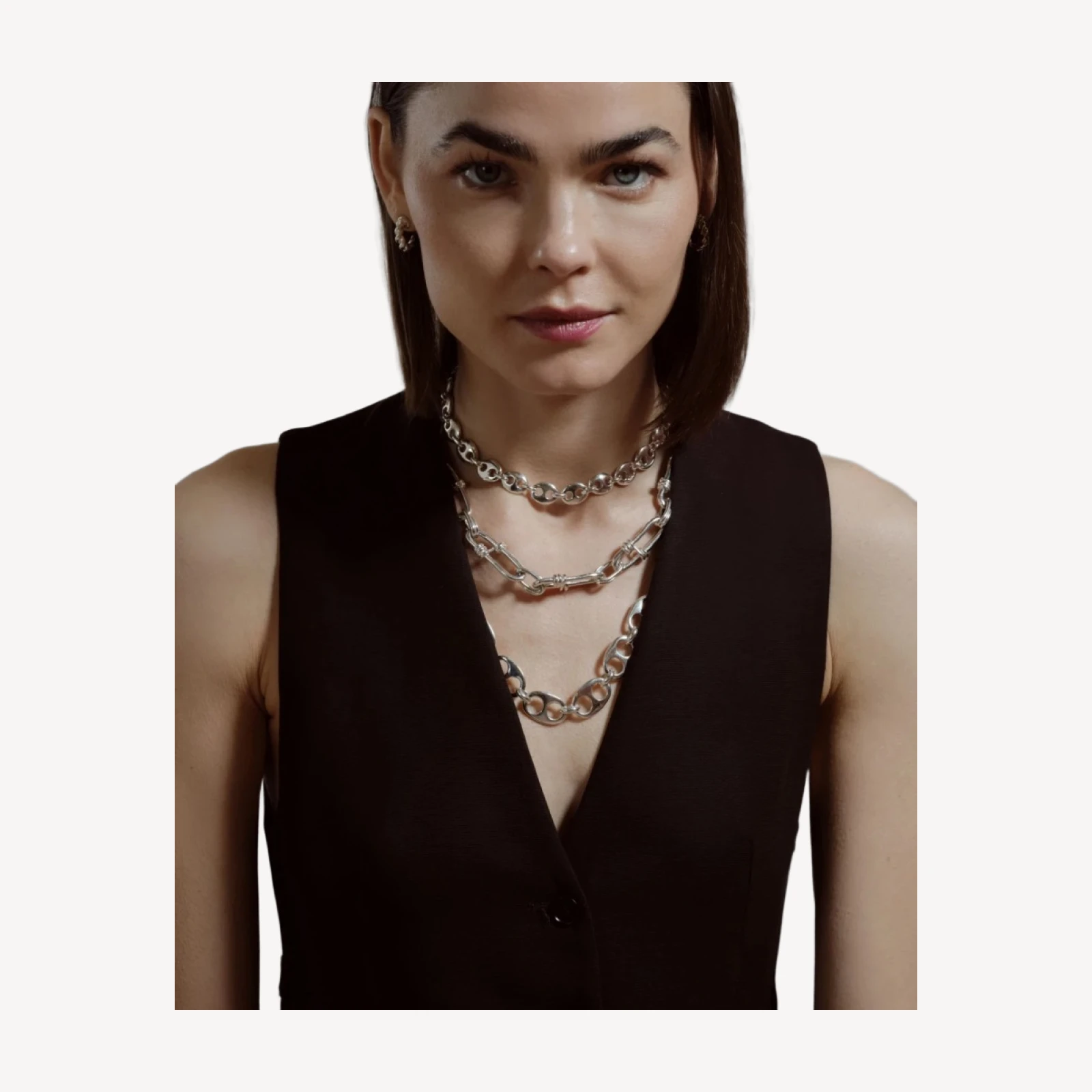 Bedrock Medium Necklace - Solid Gold
