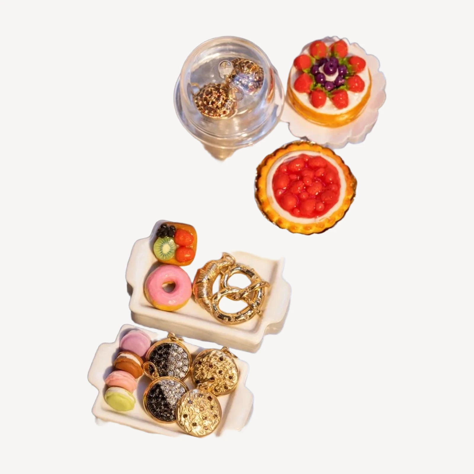 Glazed Cinnamon Roll Charm