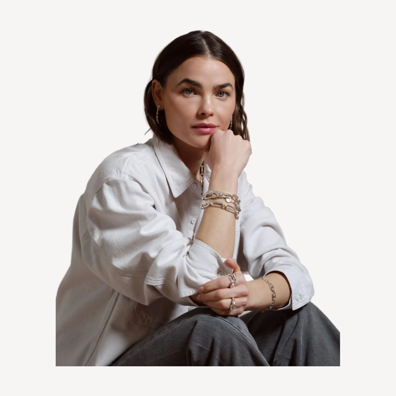 Landform Hoop Earrings - Solid Gold