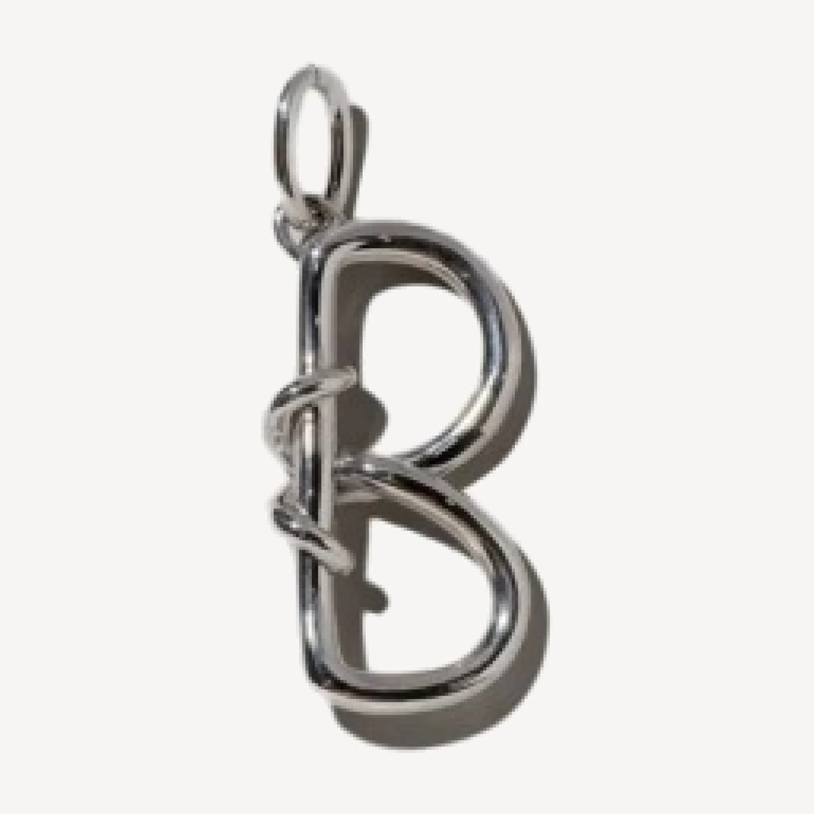Medium Sterling Silver Letter Charm