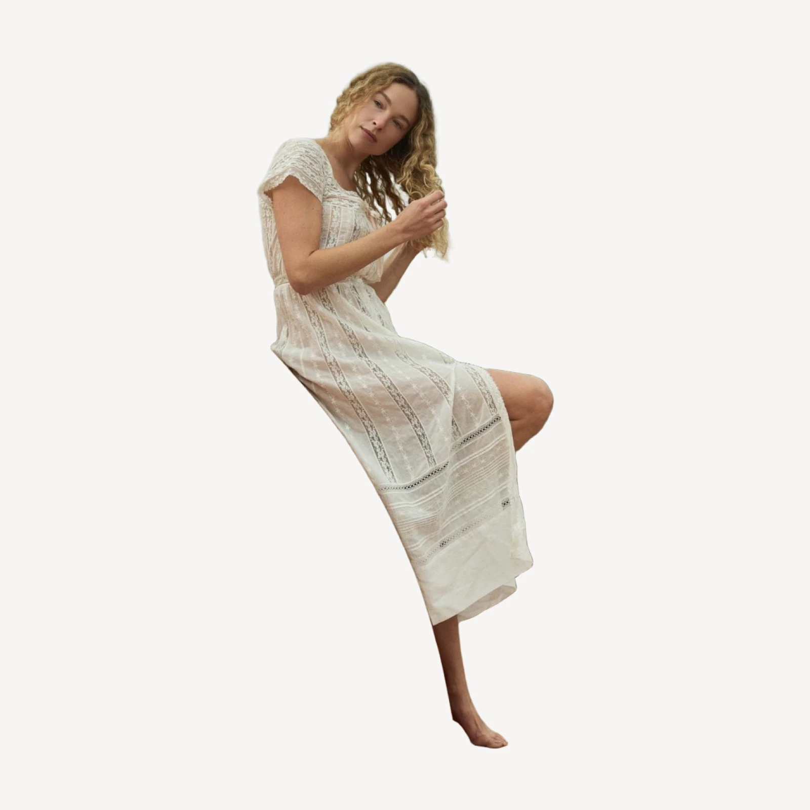 GEORGIANA DRESS -- SALT