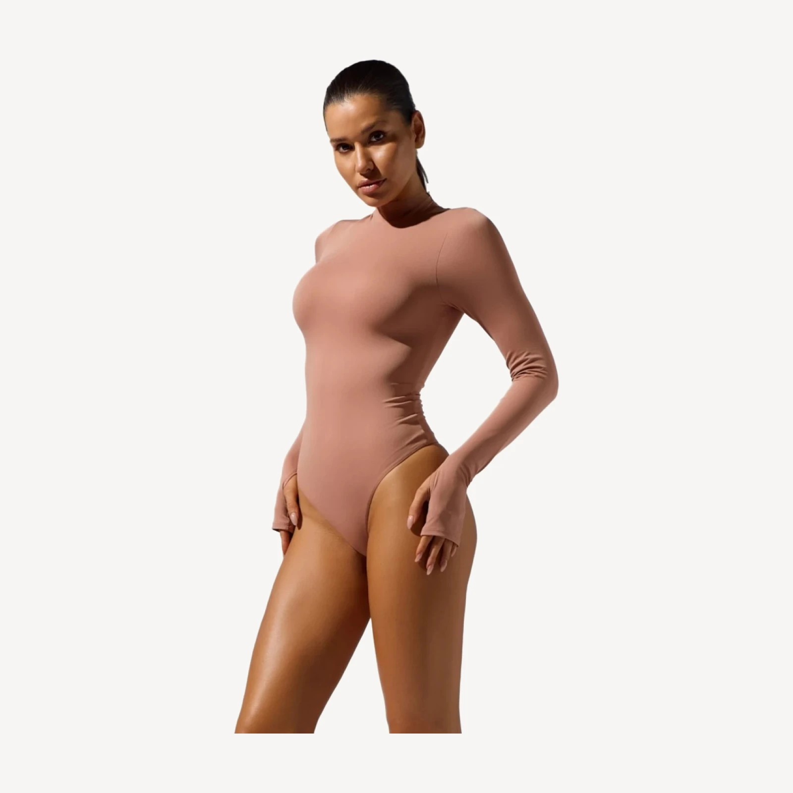 Mock Neck Bodysuit [BLUSH]