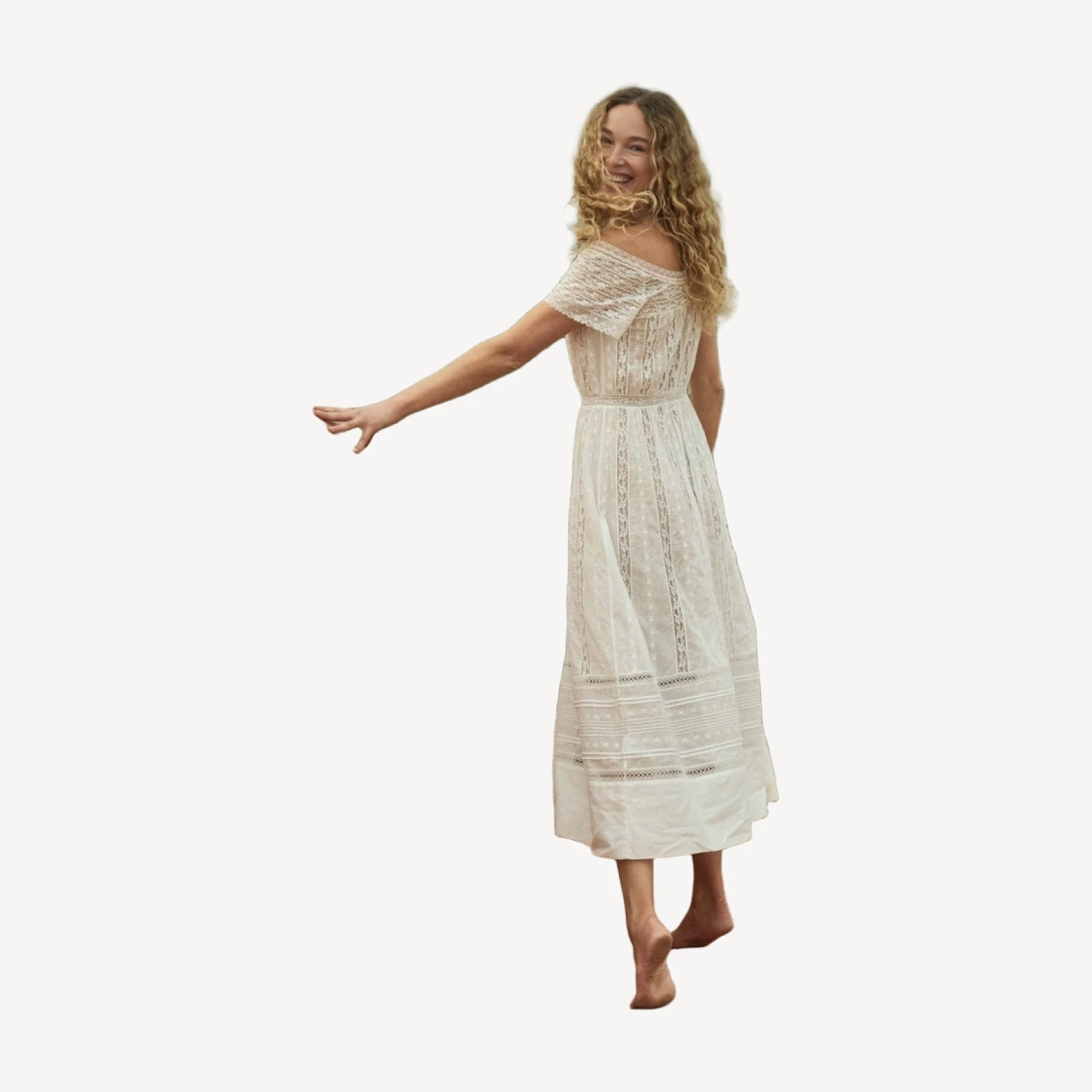 GEORGIANA DRESS -- SALT
