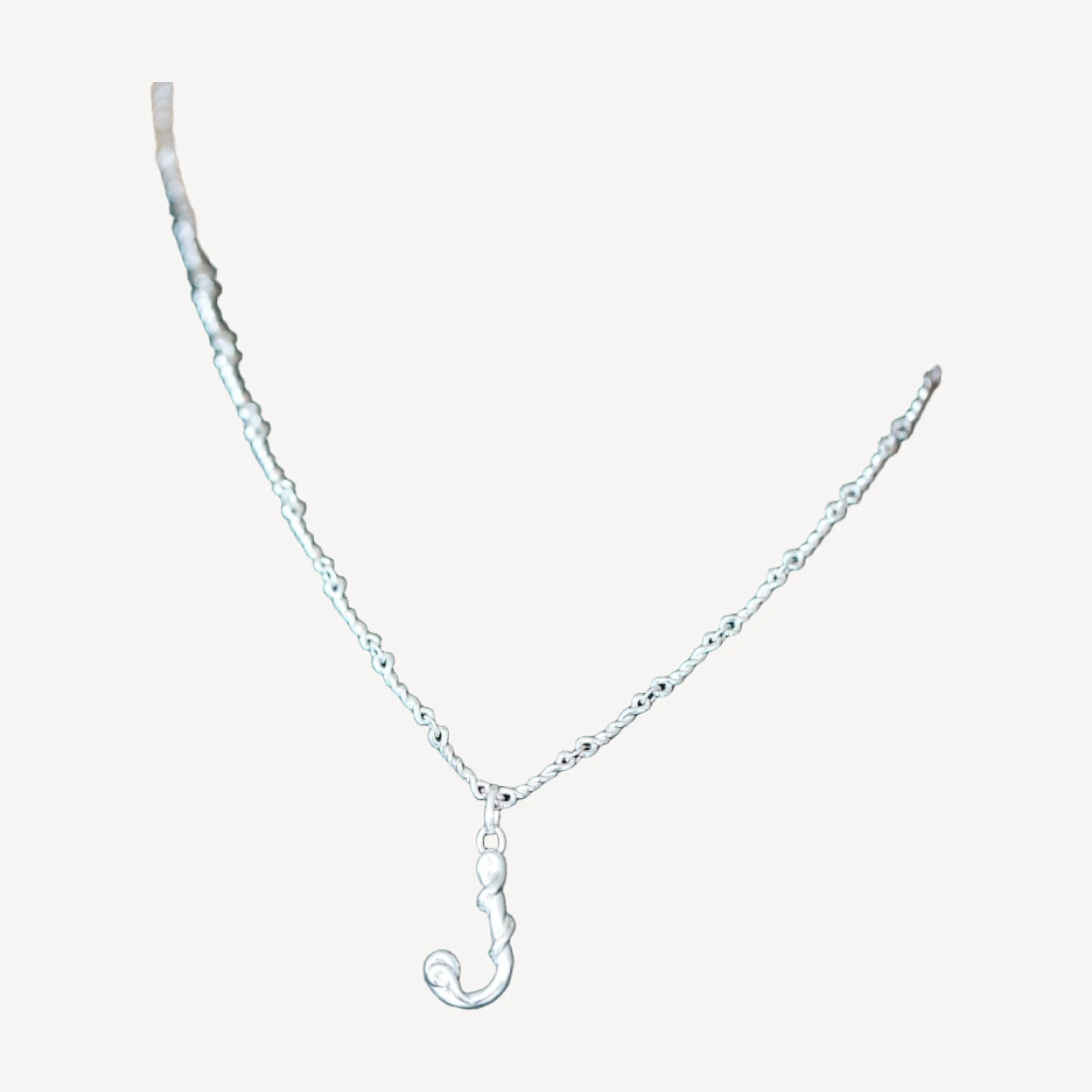 Sterling Silver Double Helix Chain Necklace