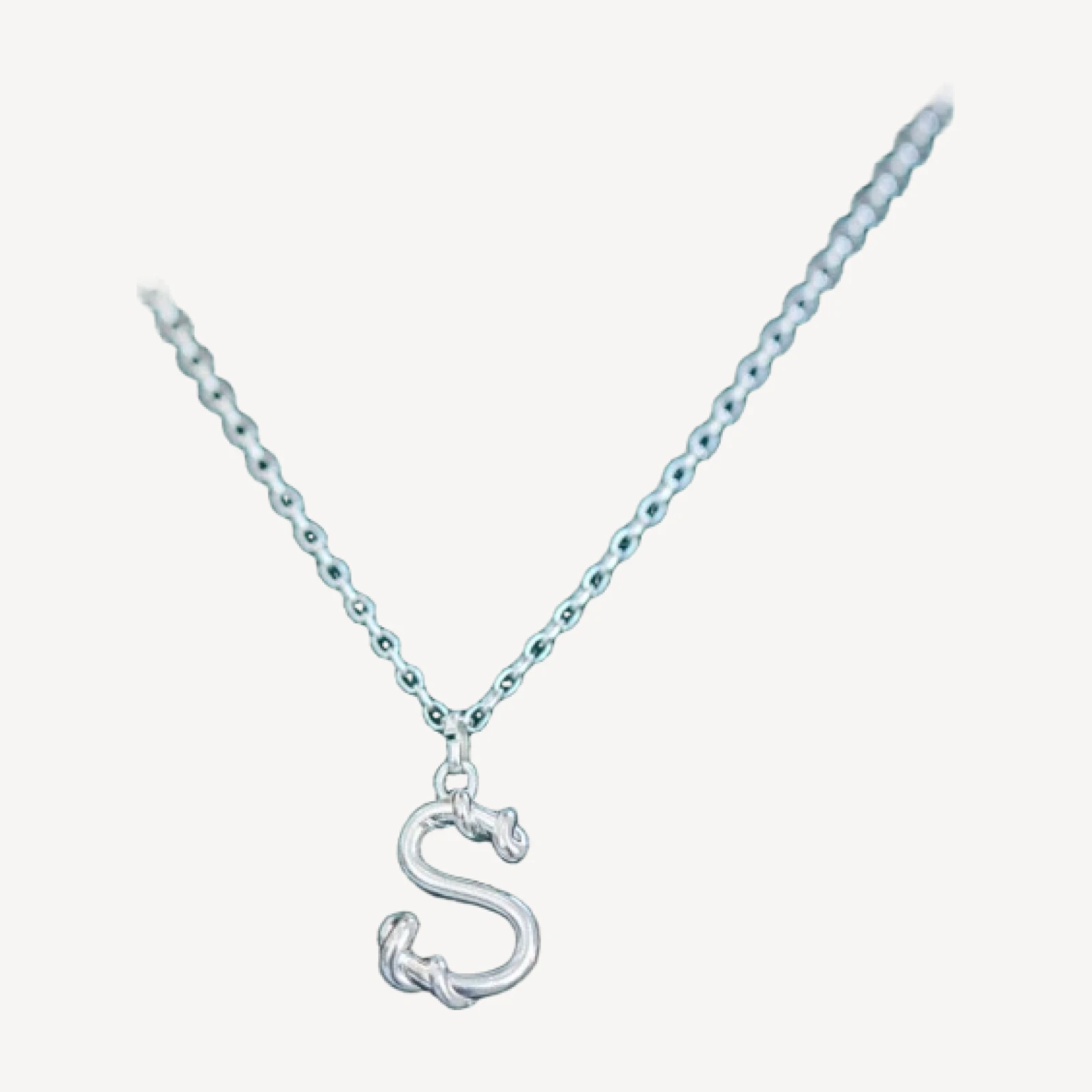 Sterling Silver Short Loop Chain Necklace - 1.95mm
