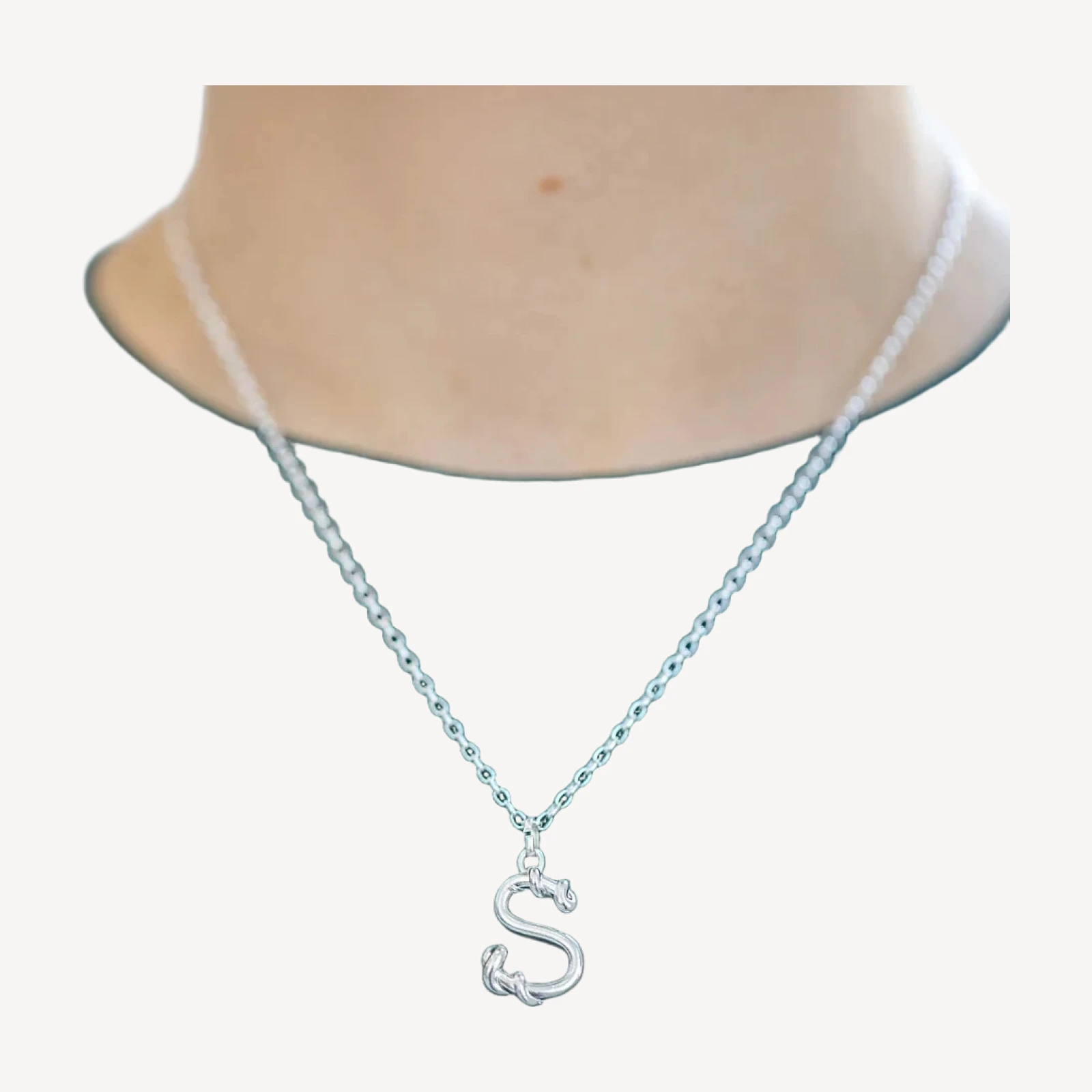 Sterling Silver Short Loop Chain Necklace - 1.95mm