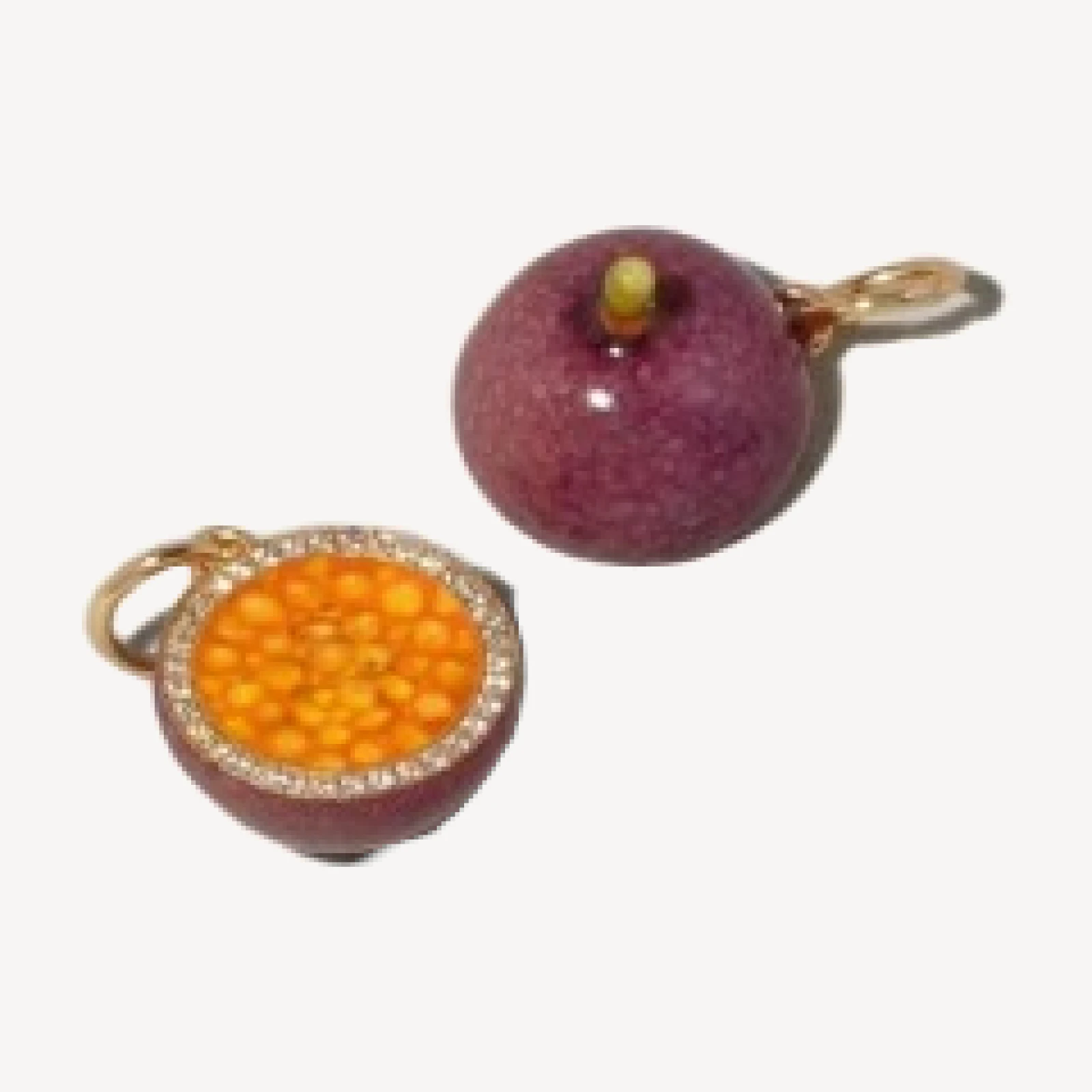 Halved Passion Fruit Charms