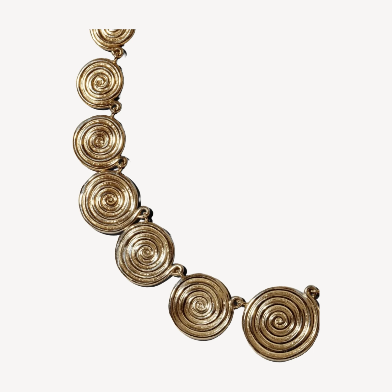 Serpentinite Necklace - Solid Gold