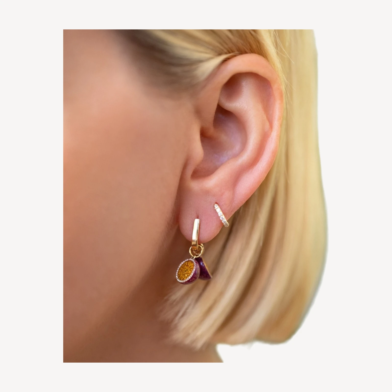 Halved Passion Fruit Charms