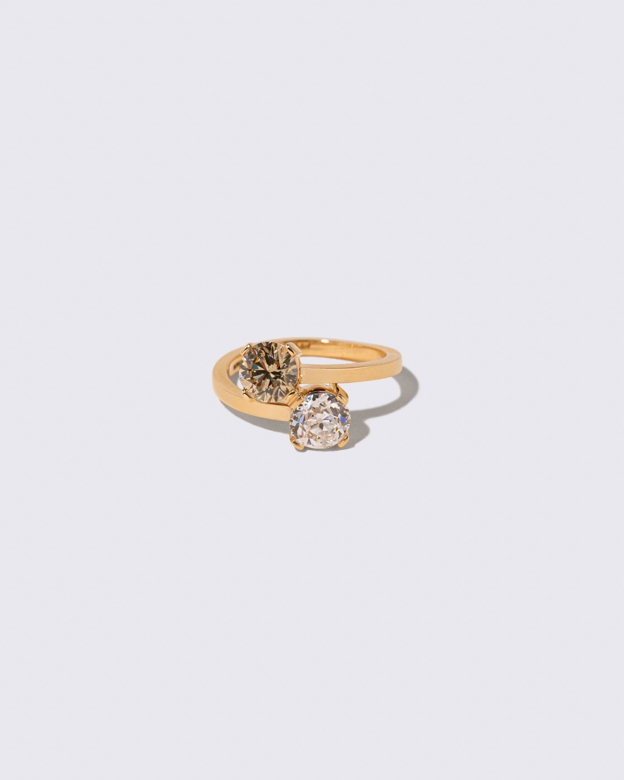 Union Ring - Champagne & White Diamond