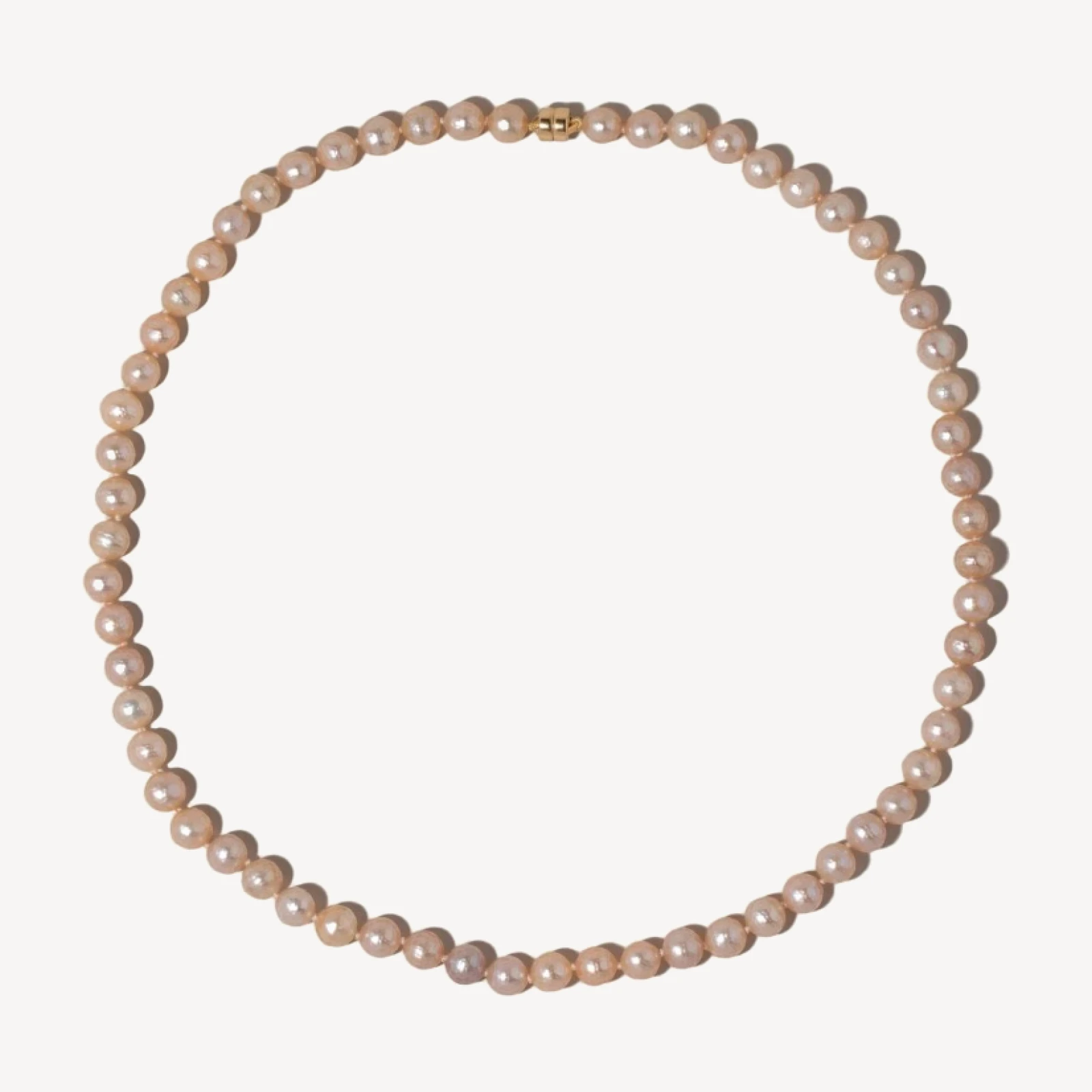Faceted Sugar Pearl Necklace