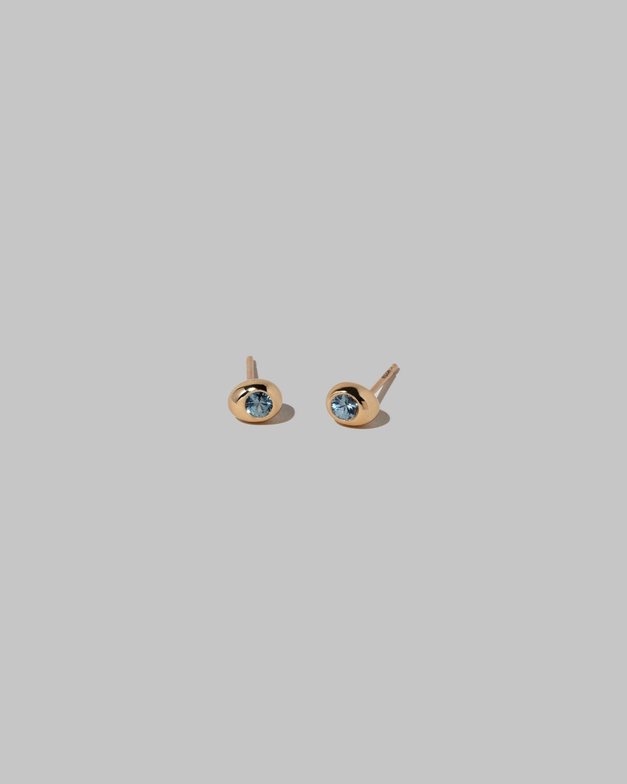 Level Stud Earrings - Blue Sapphire