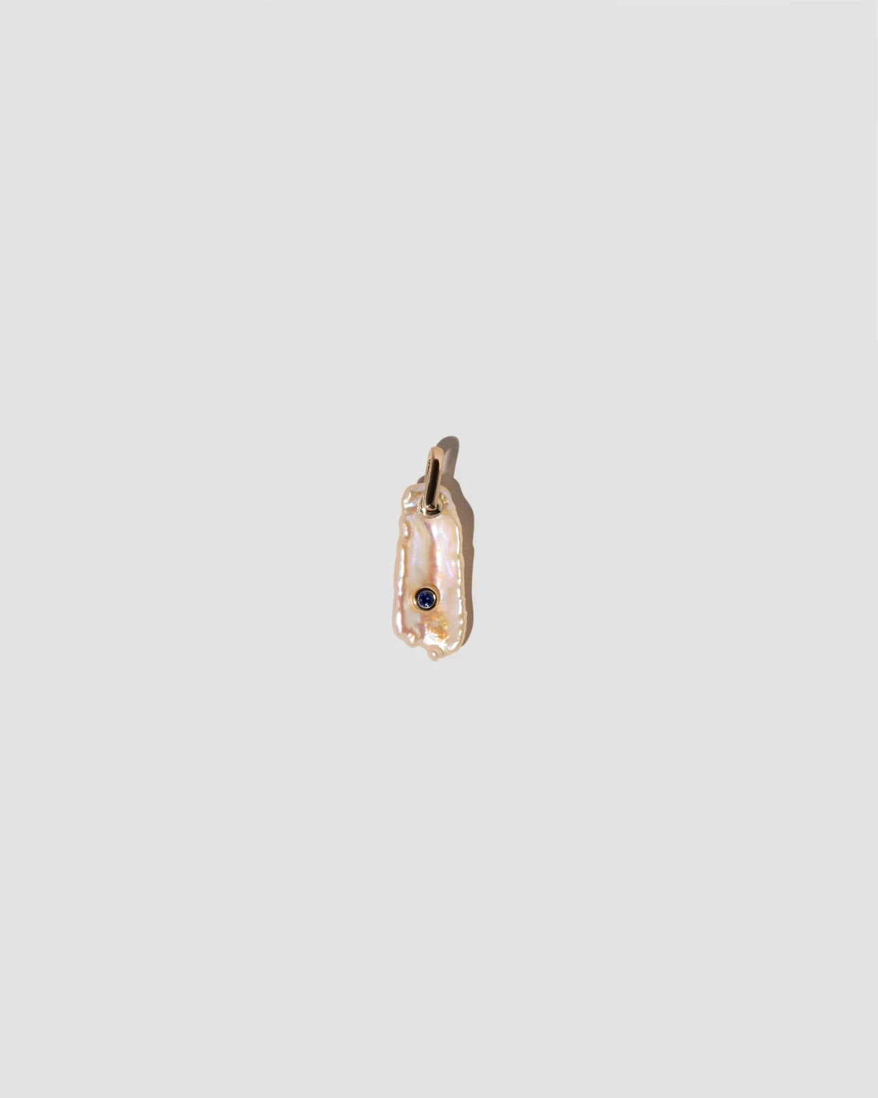 September Birthstone Pearl Pendant With Sapphire