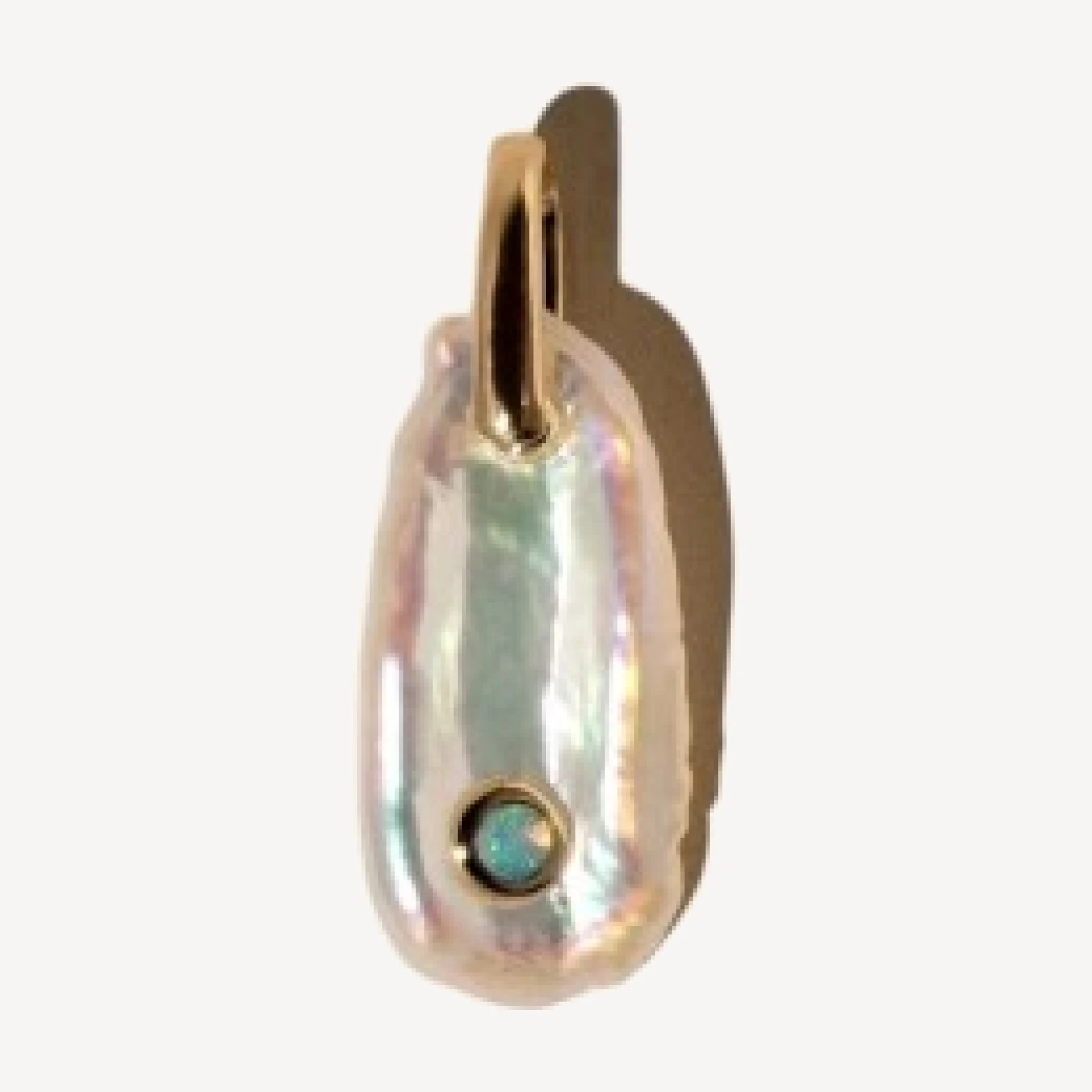 October Birthstone Pearl Pendant With Opal