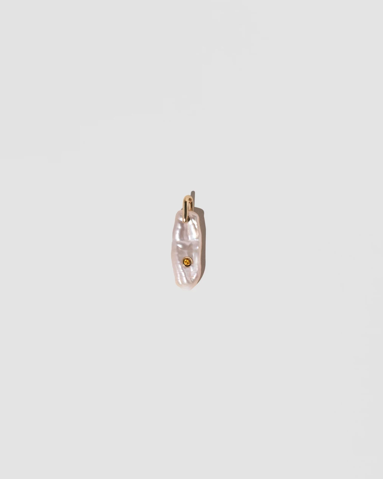 November Birthstone Pearl Pendant With Citrine