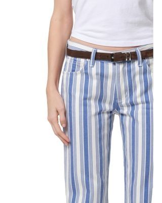 Citizens of Humanity Anissa High Rise Straight Leg Jeans in Mar Stripe