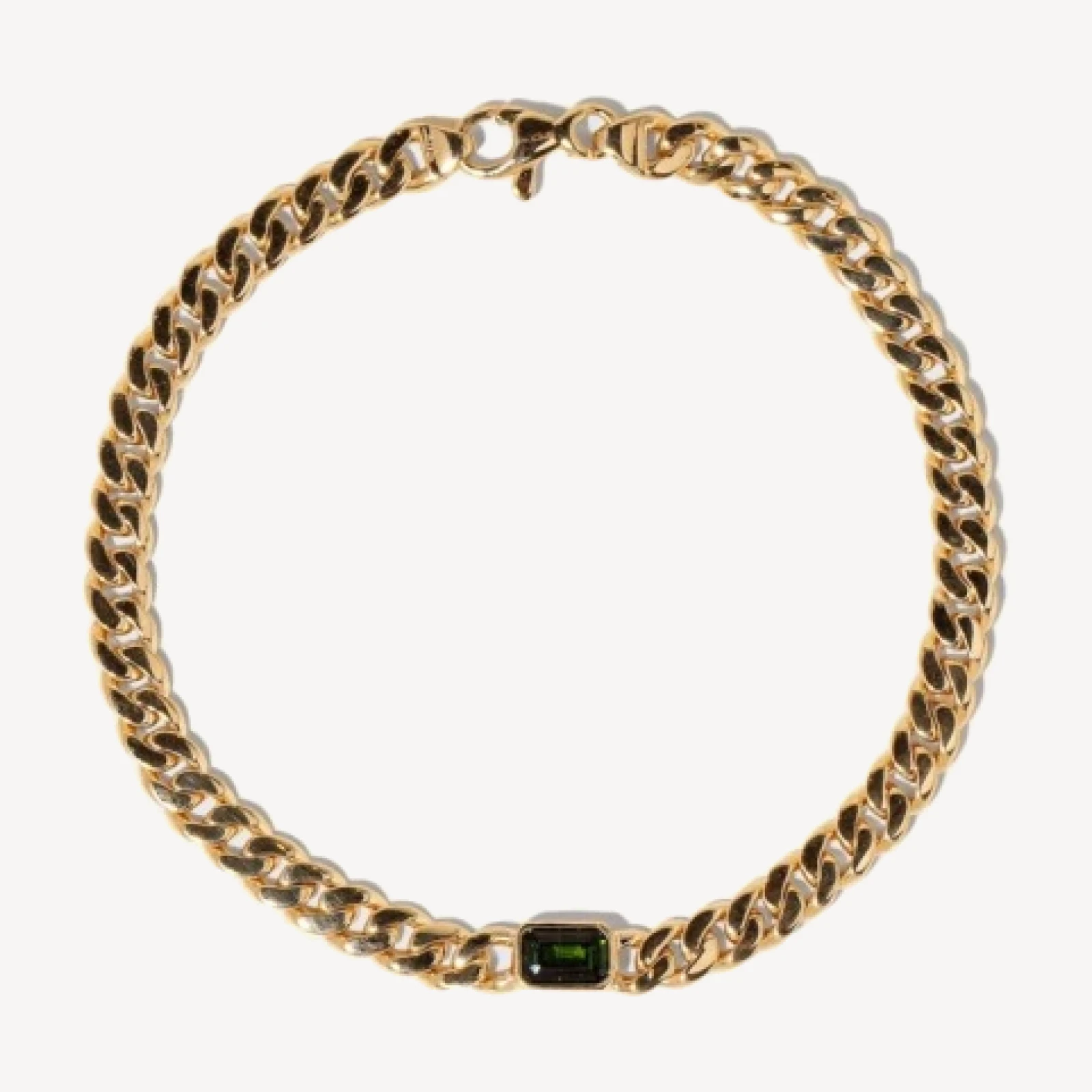 Identity Chain Green Tourmaline Bracelet 001