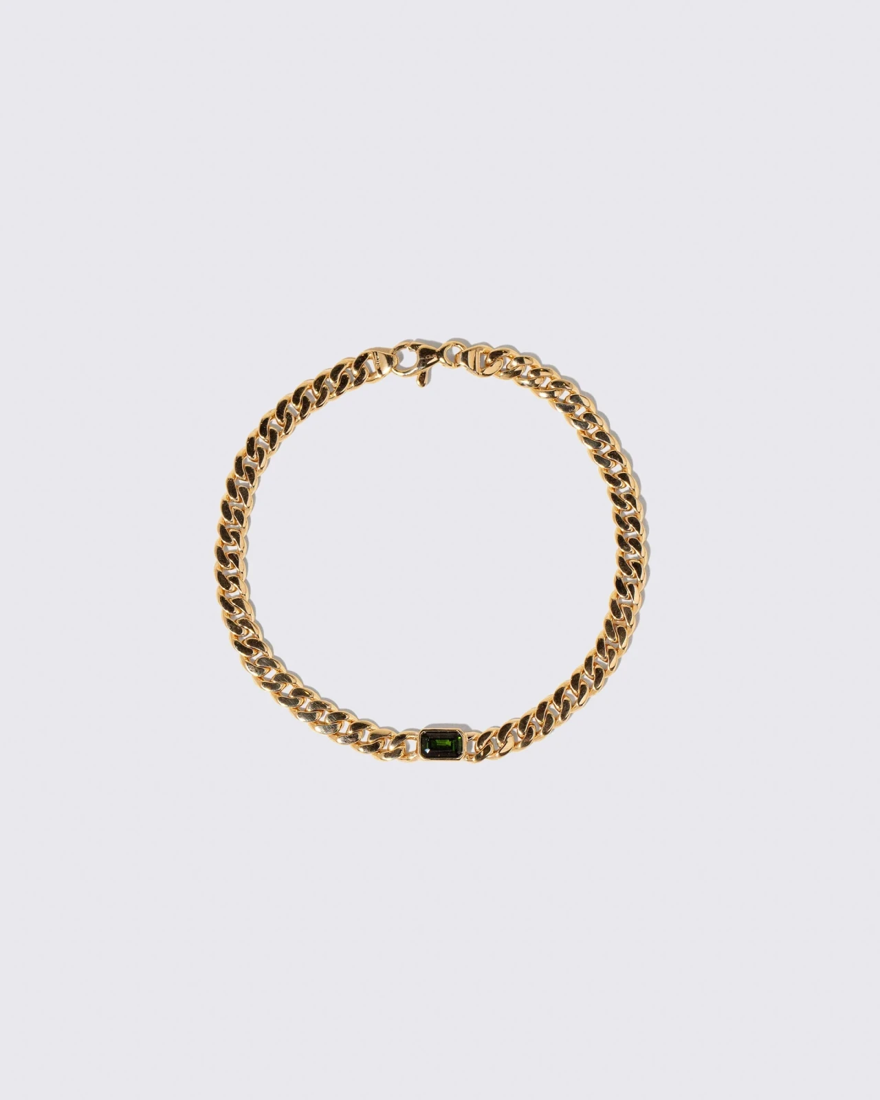 Identity Chain Green Tourmaline Bracelet 001