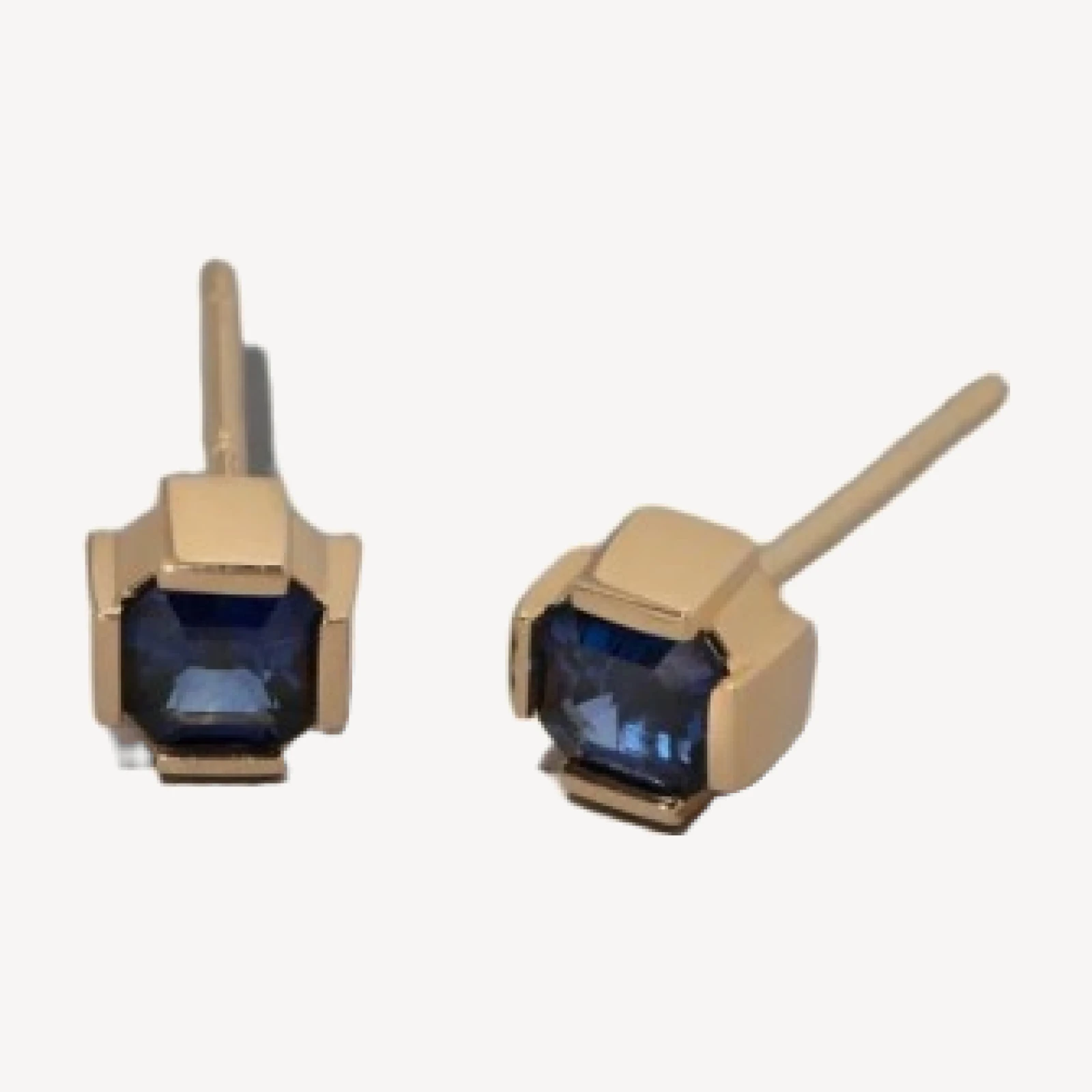Sapphire Fold Earrings