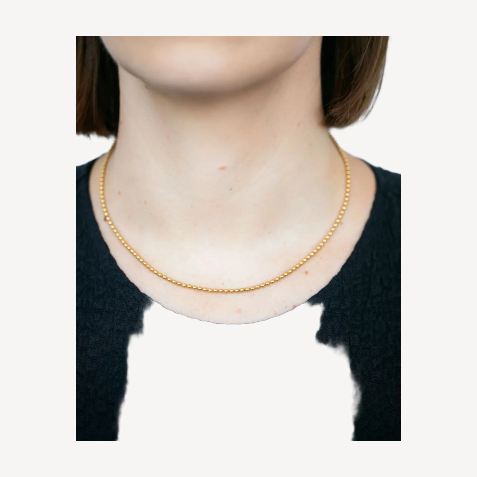 Vintage Ball Chain Necklace