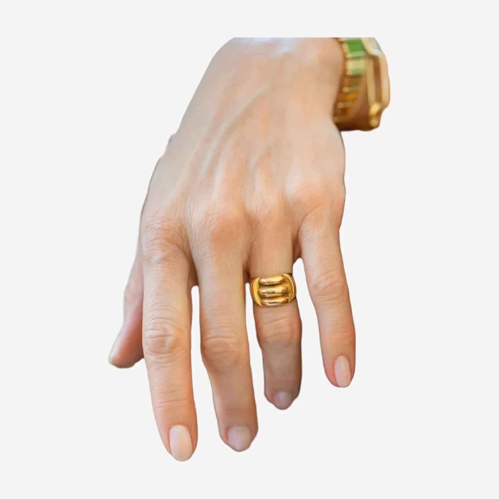 Vintage Gold Gadroon Ring