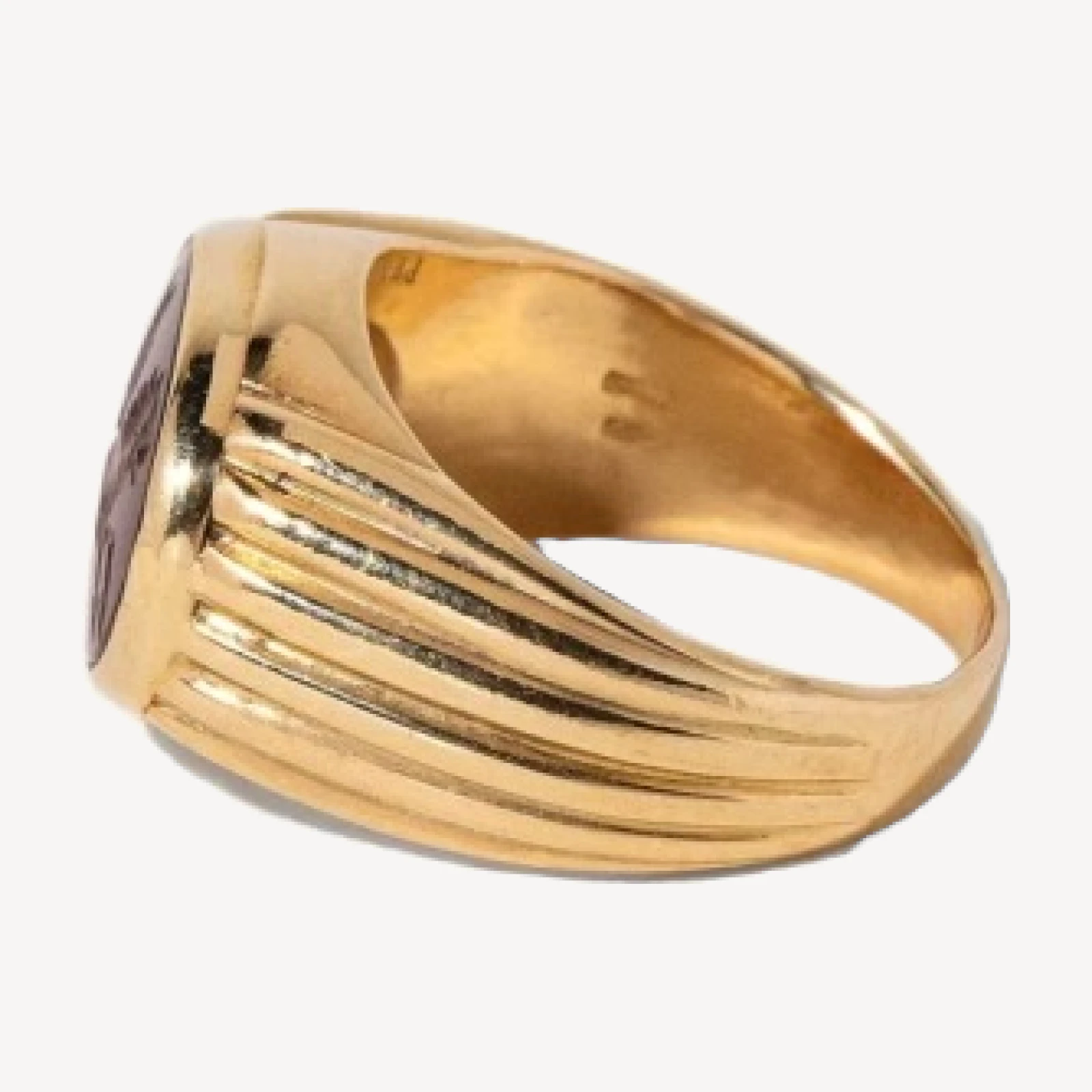 Vintage Bvlgari Carnelian Pegasus Intaglio Ring