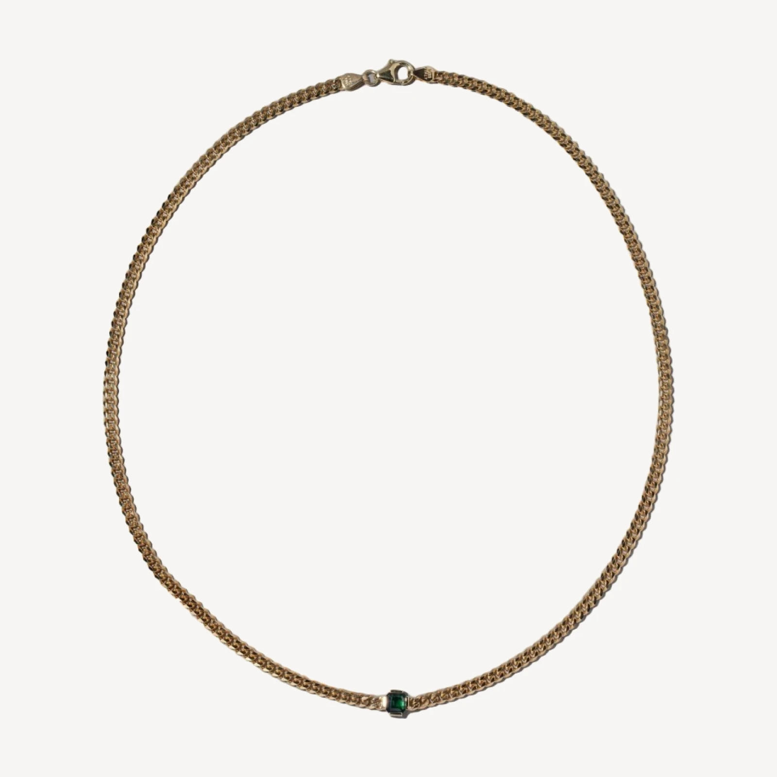 Emerald Fold Necklace