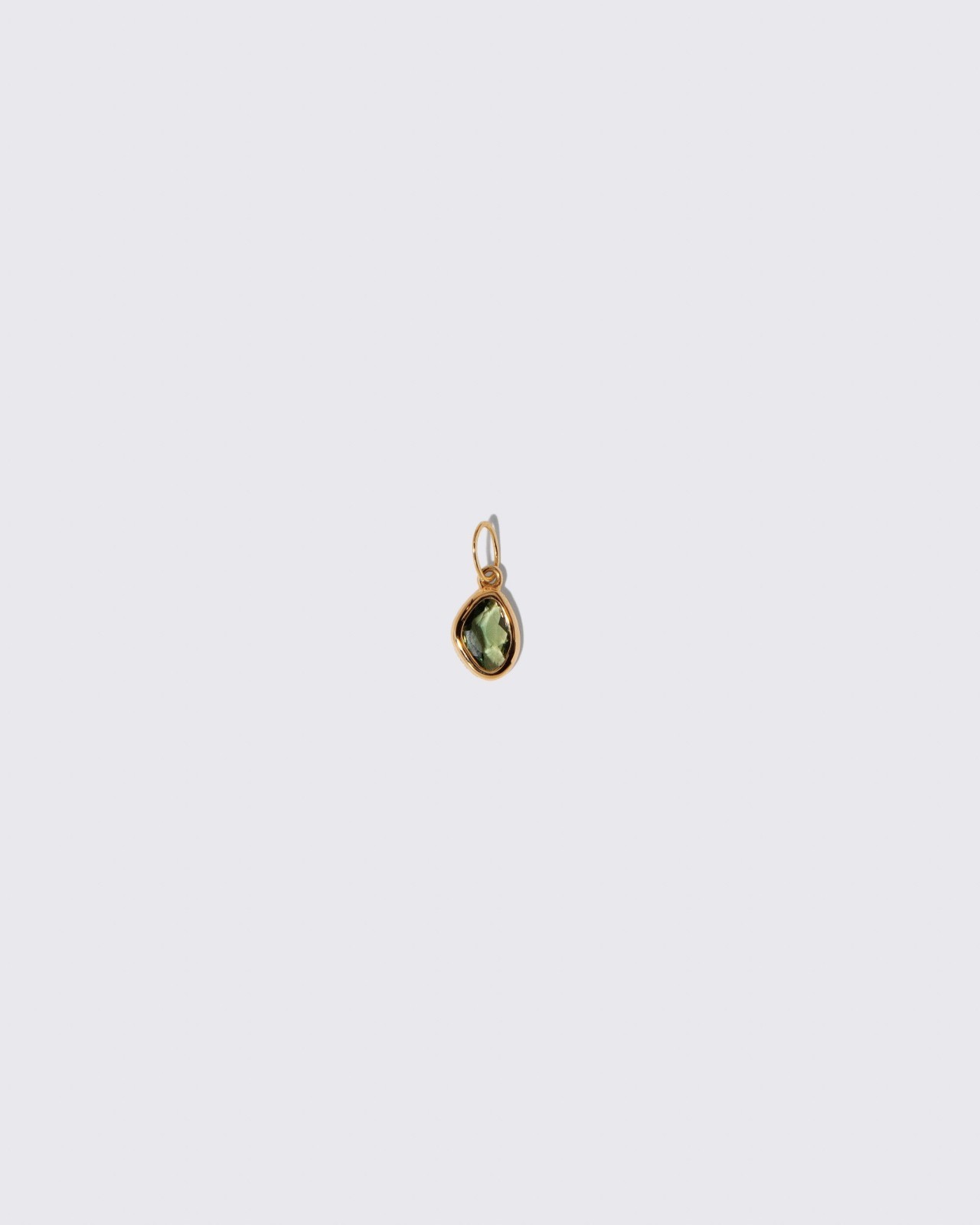 Gusher Charm - Green Sapphire