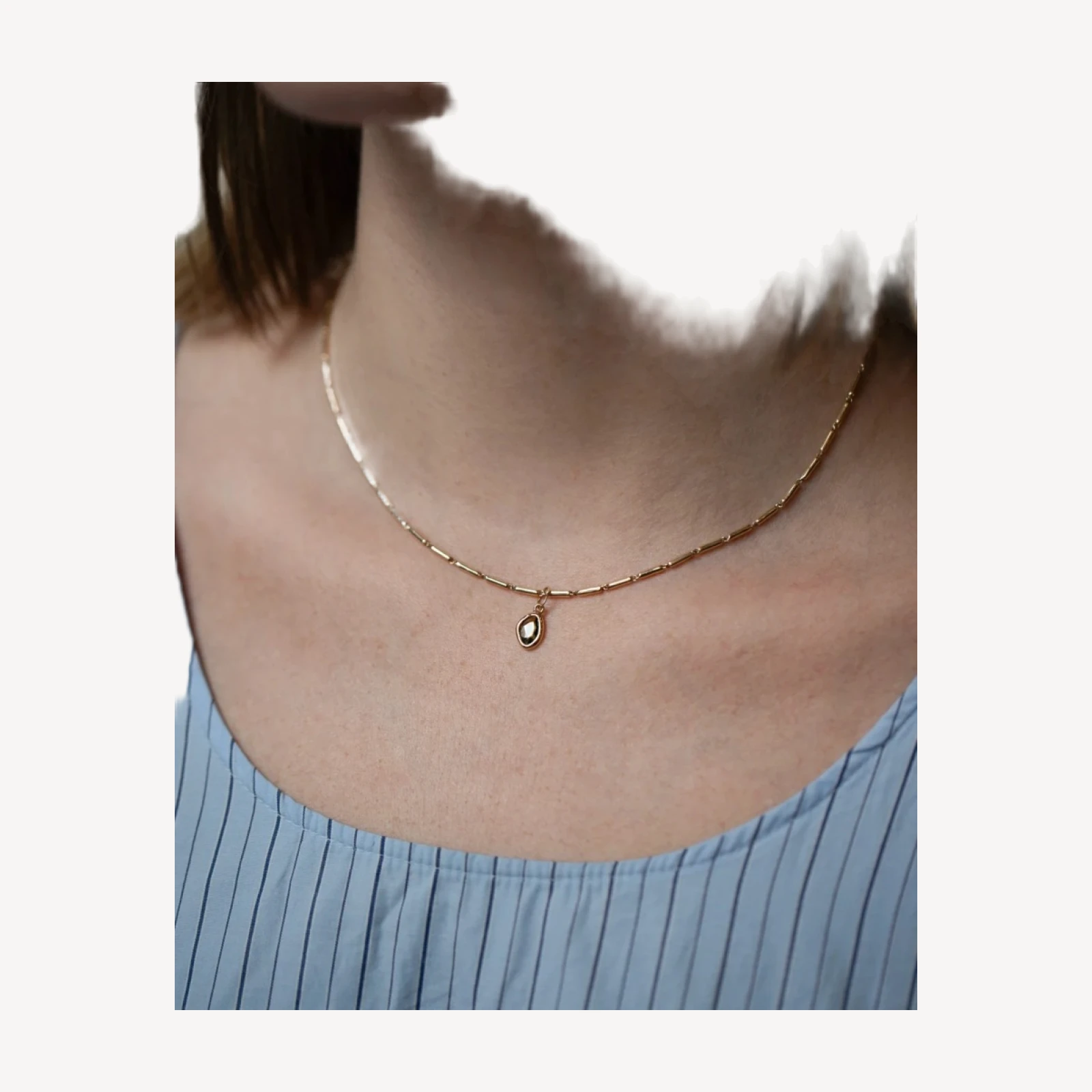 Gusher Charm - Green Sapphire