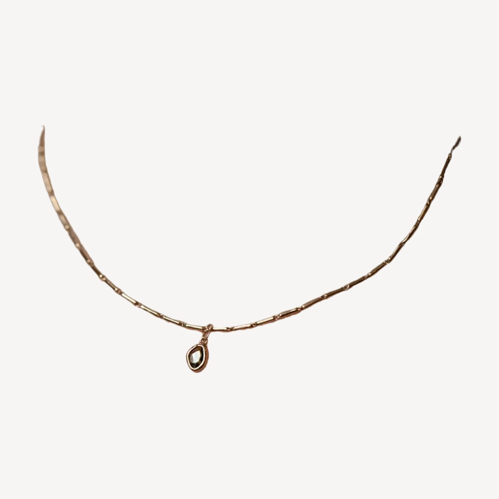 Gusher Charm - Green Sapphire