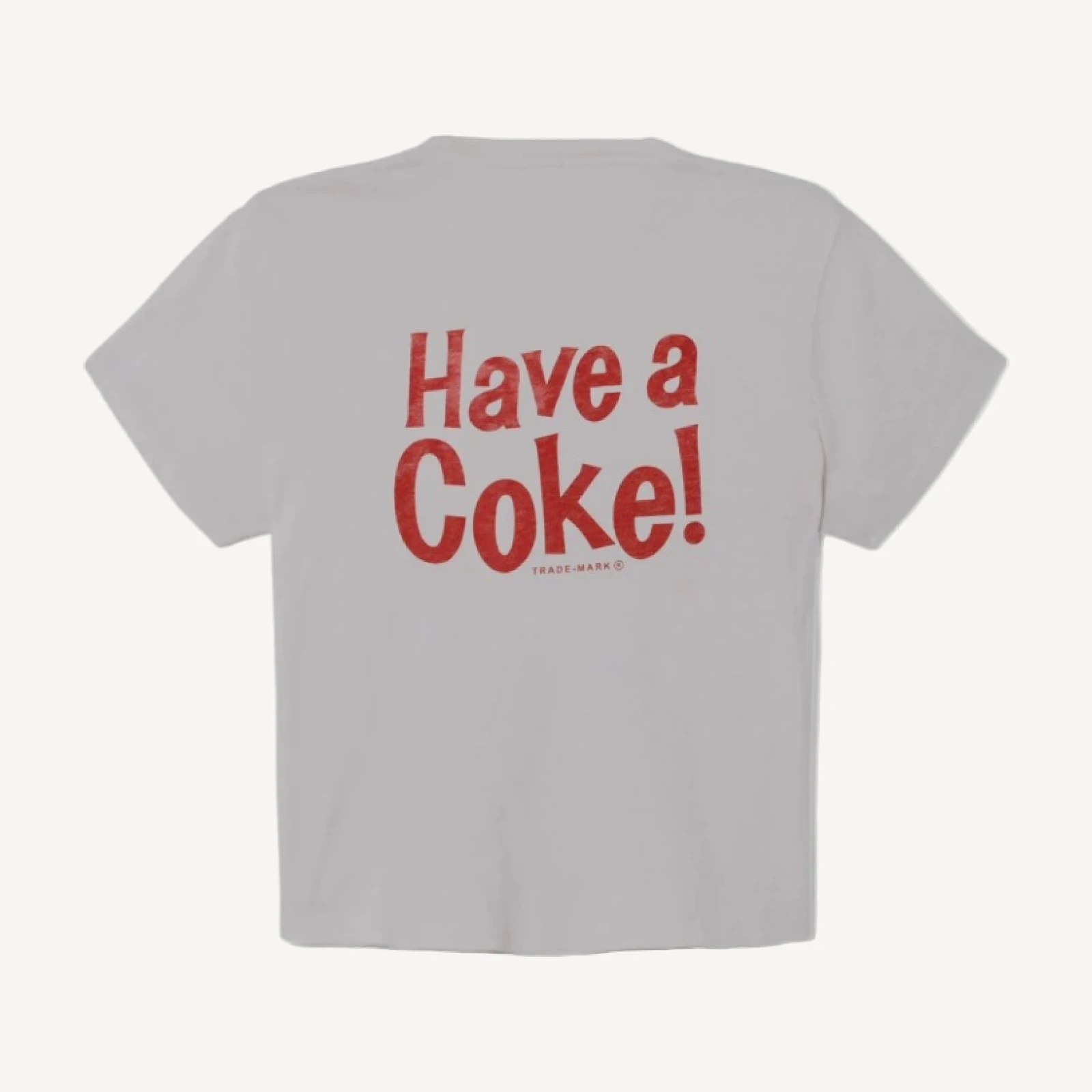 1950s Boxy Tee Coke For Fun - Heather Grey