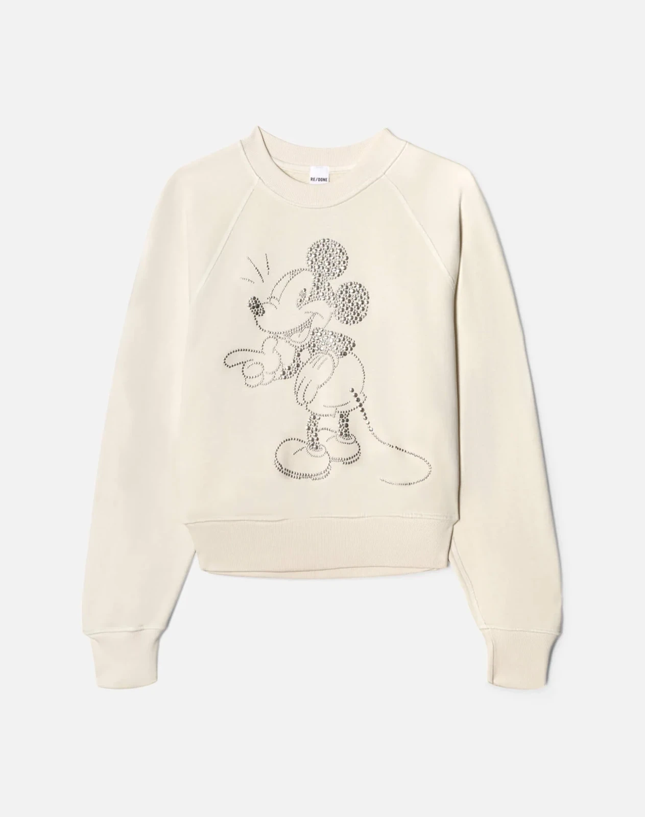 Classic Crewneck Mickey Stud - Vintage White