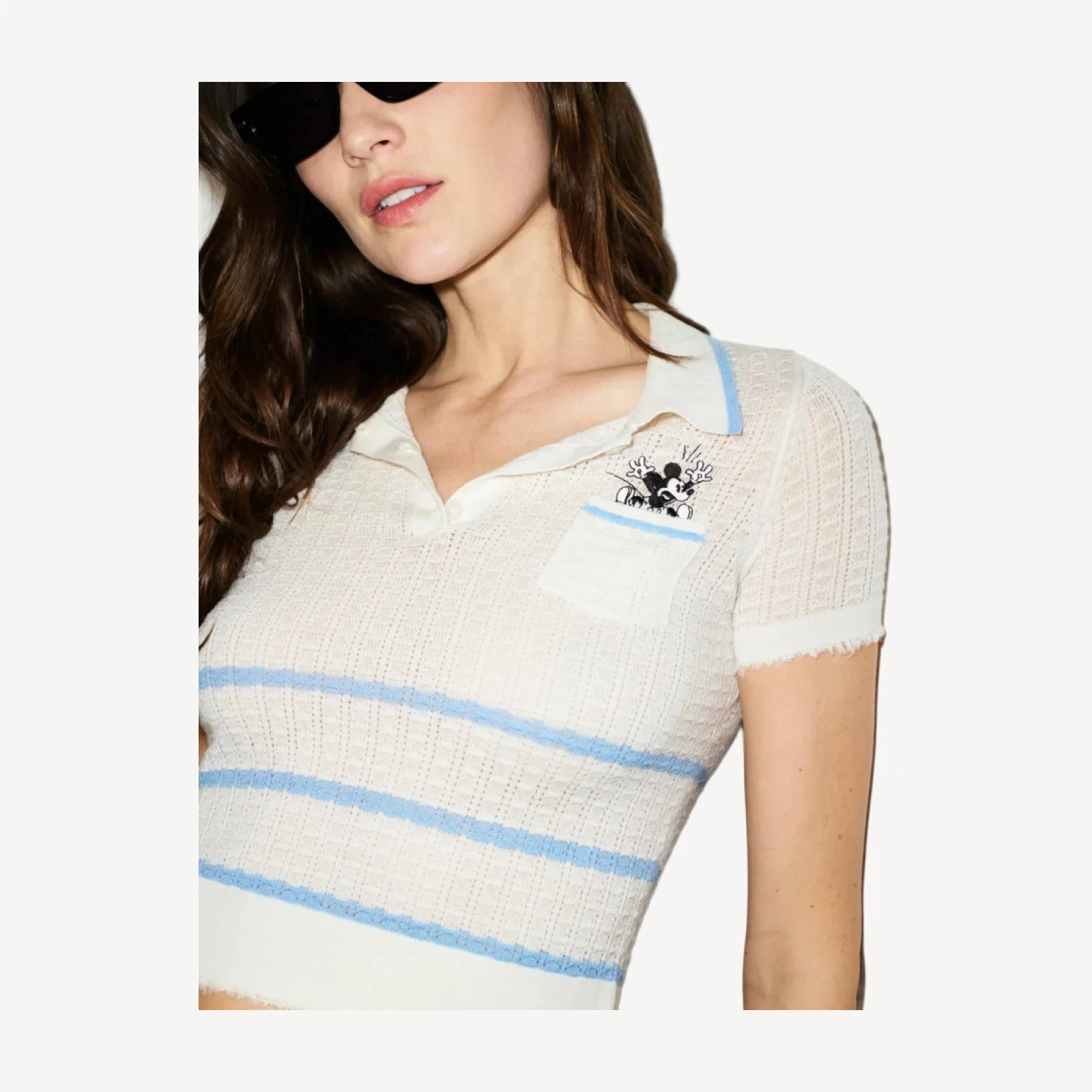 Mickey Polo - White/Seaside