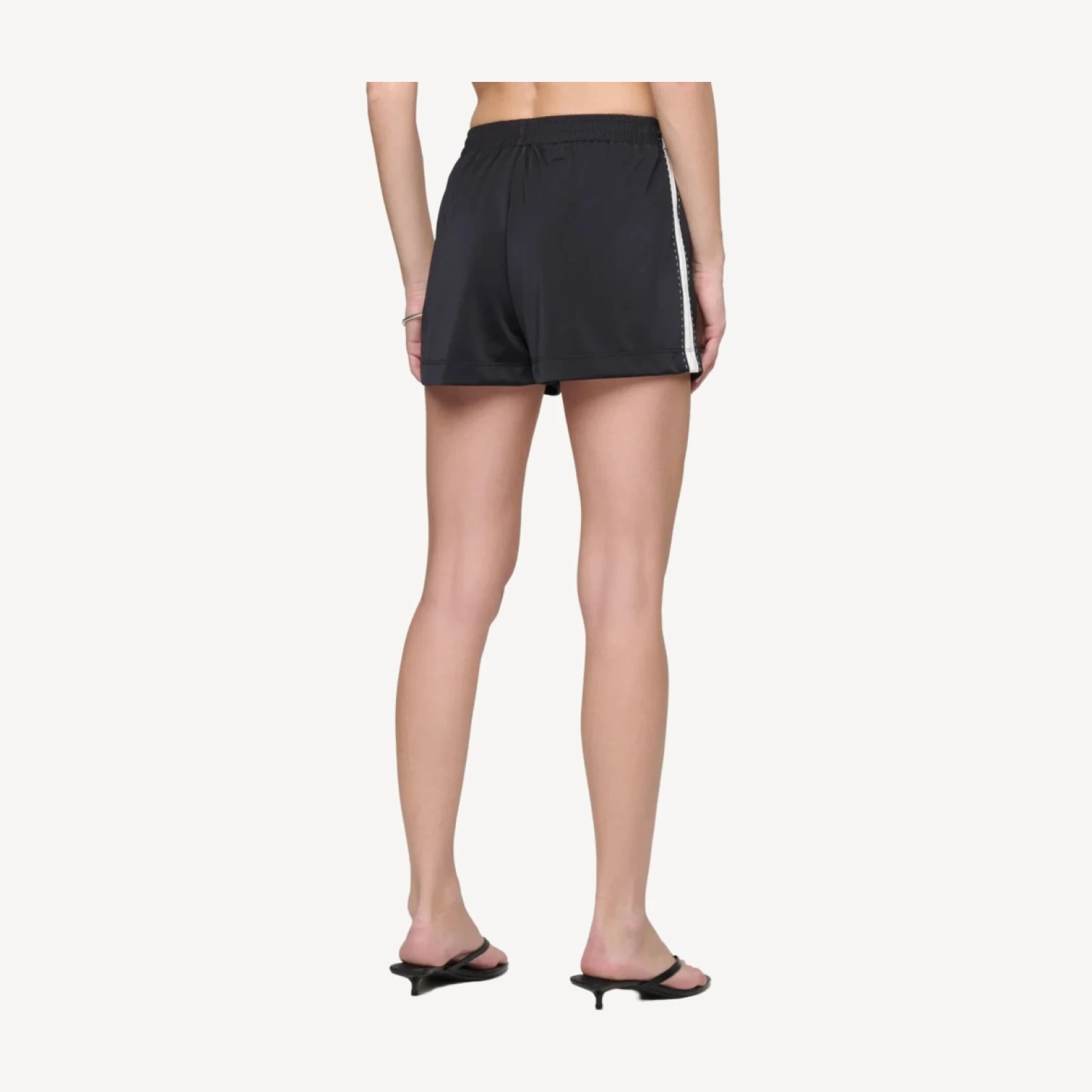 A Frame Track Short - Black With White