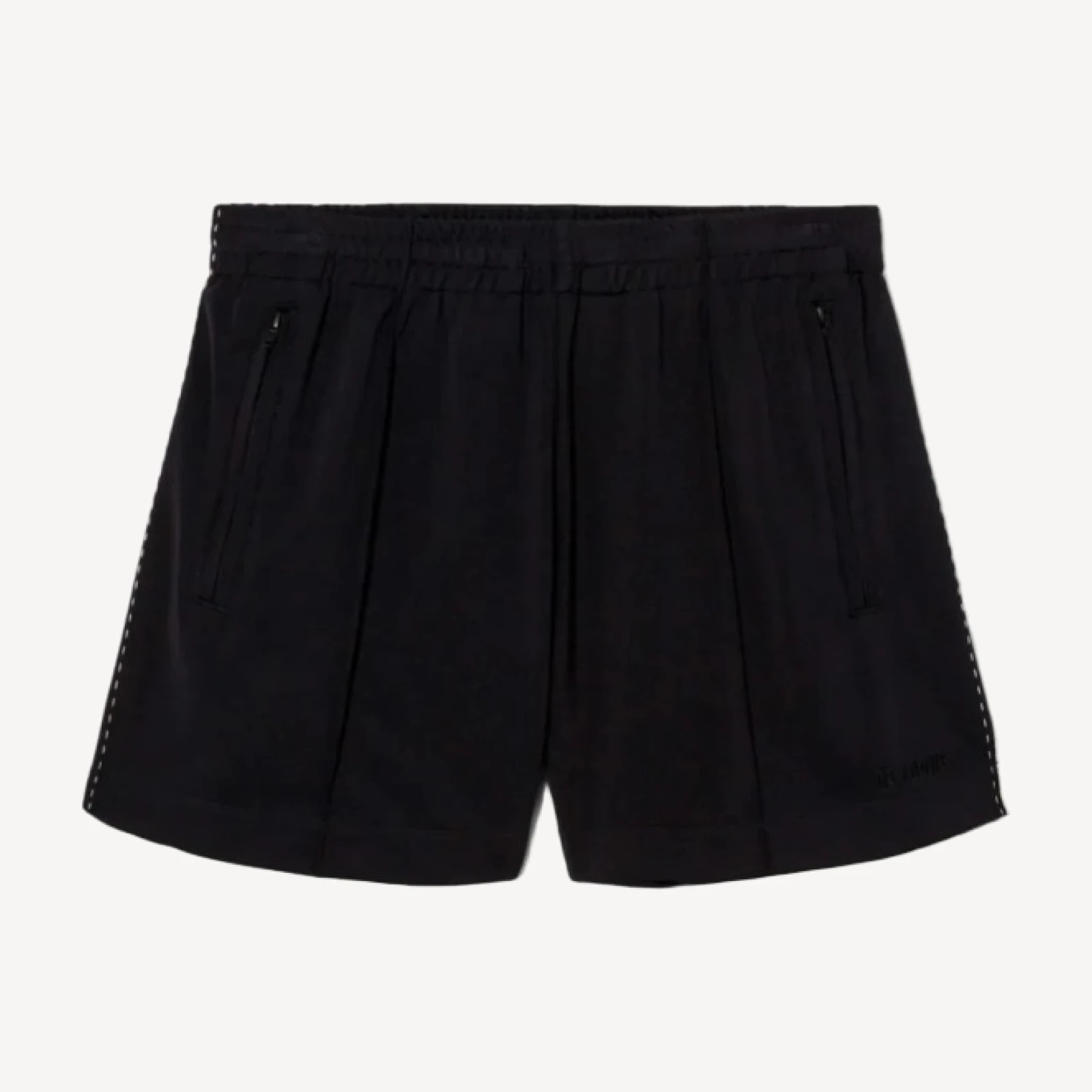 A Frame Track Short - Black With White