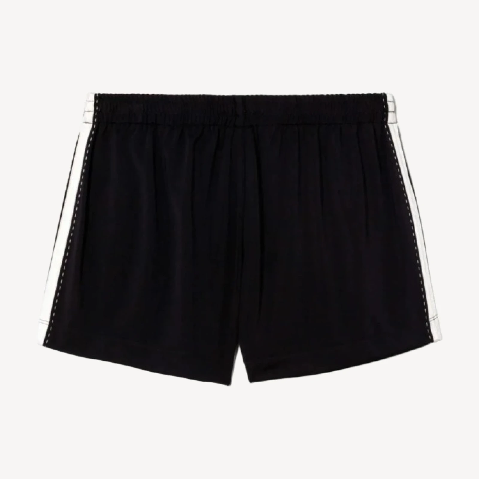 A Frame Track Short - Black With White