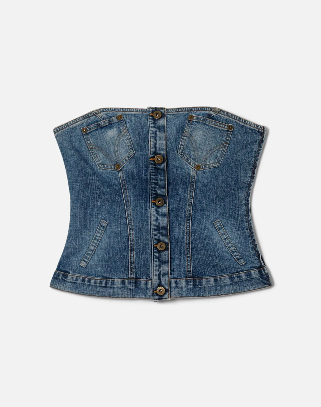 RE/DONE Vintage | Y2K D&G Denim Top