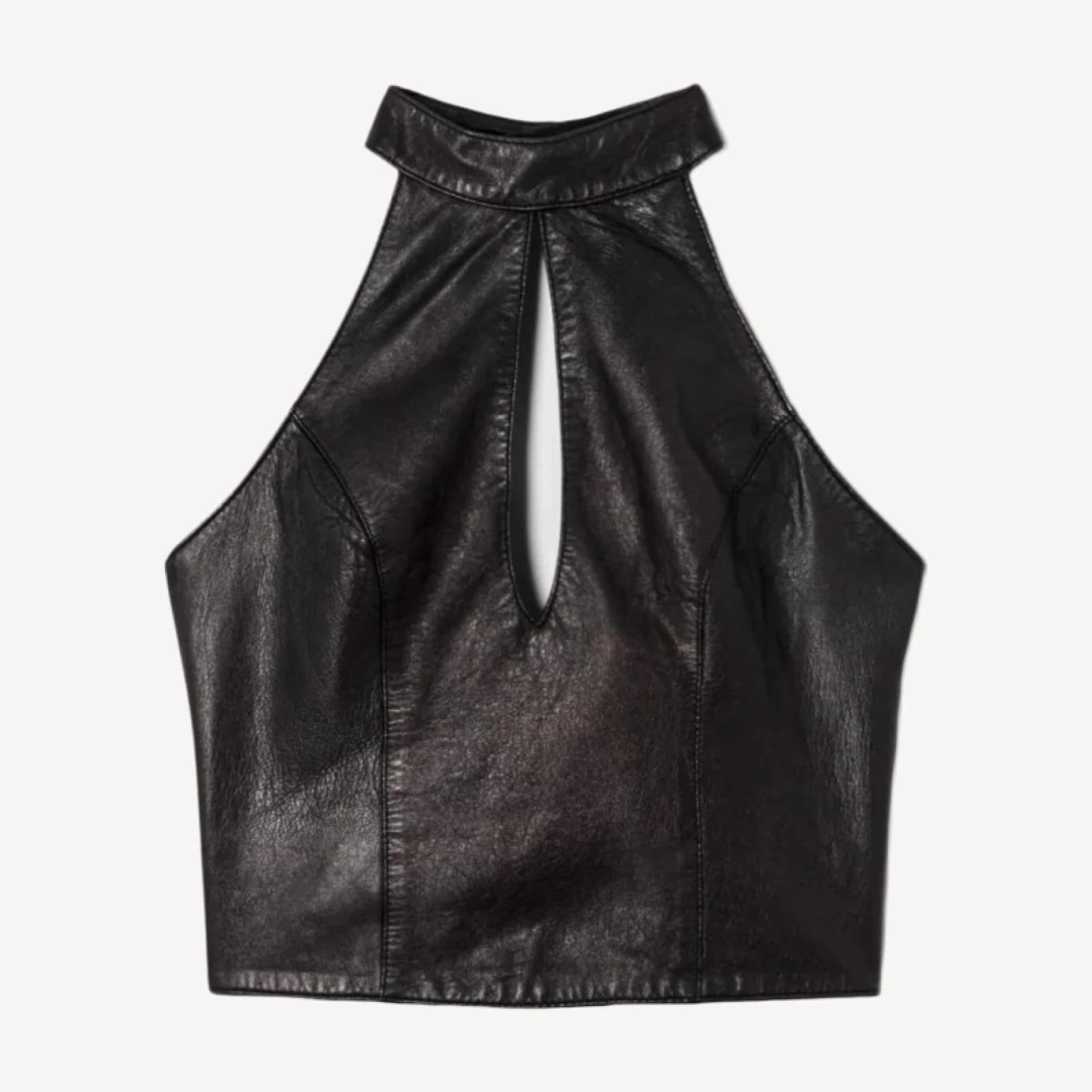 RE/DONE Vintage | 90s Leather Key Hole Top