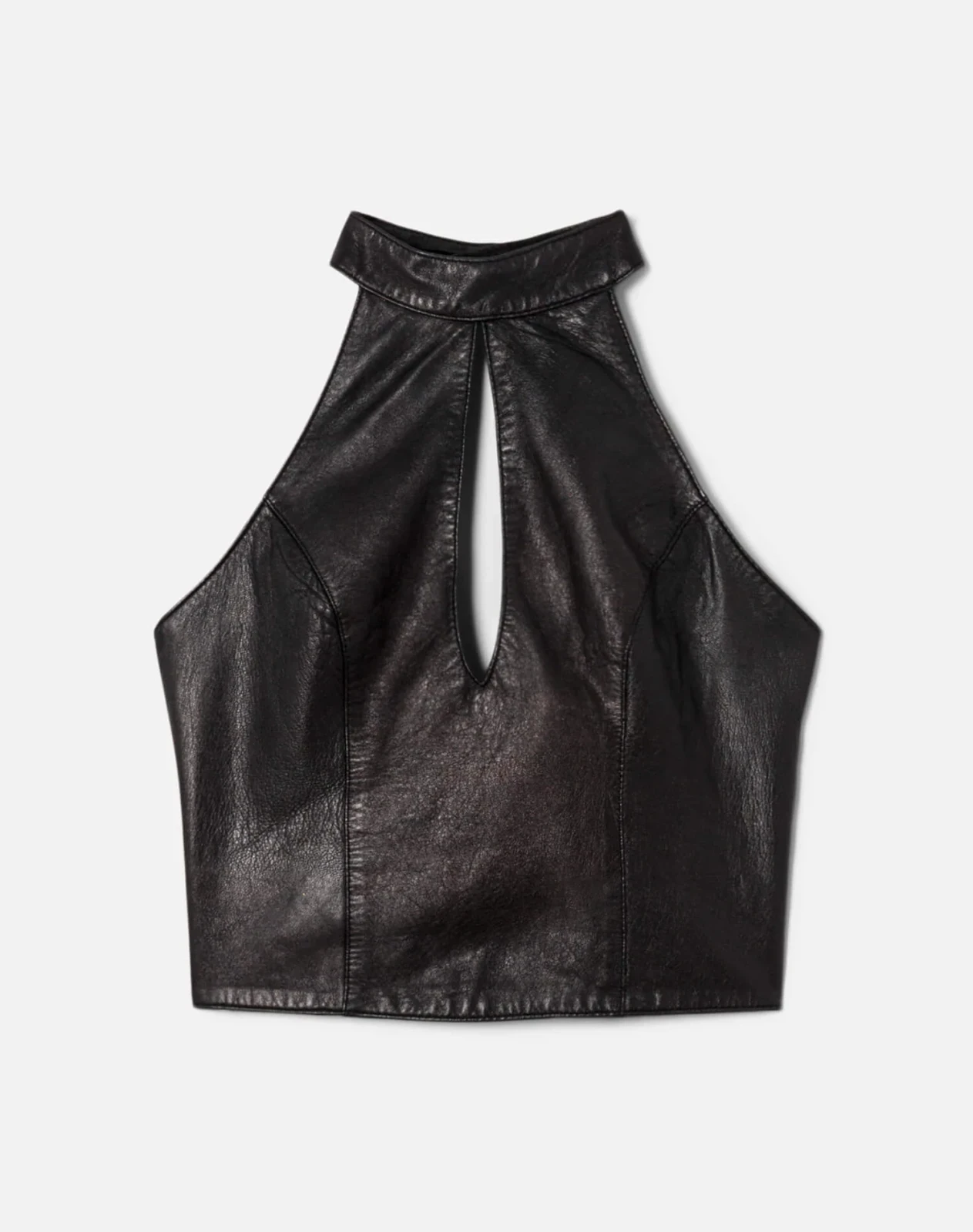RE/DONE Vintage | 90s Leather Key Hole Top